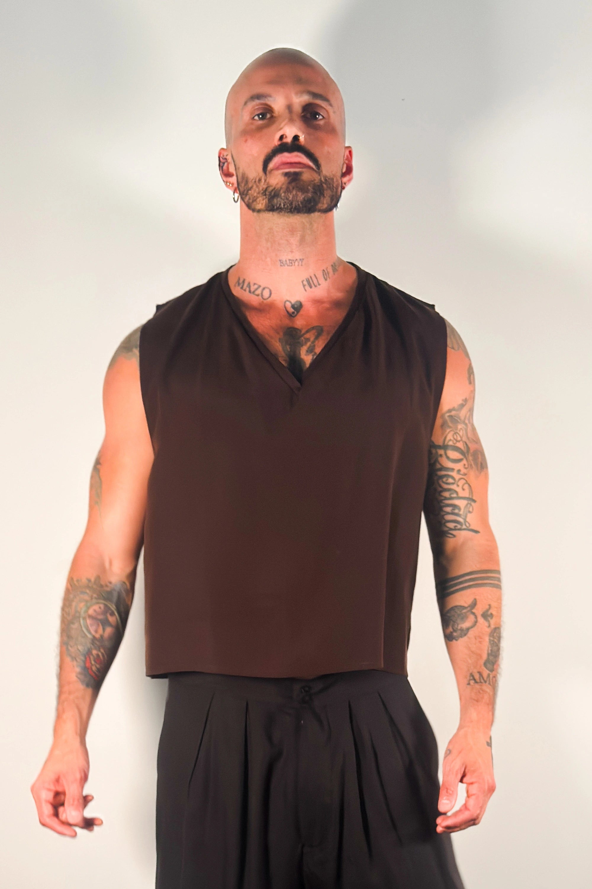 Fortis V-Neck Pullover - Myrrh