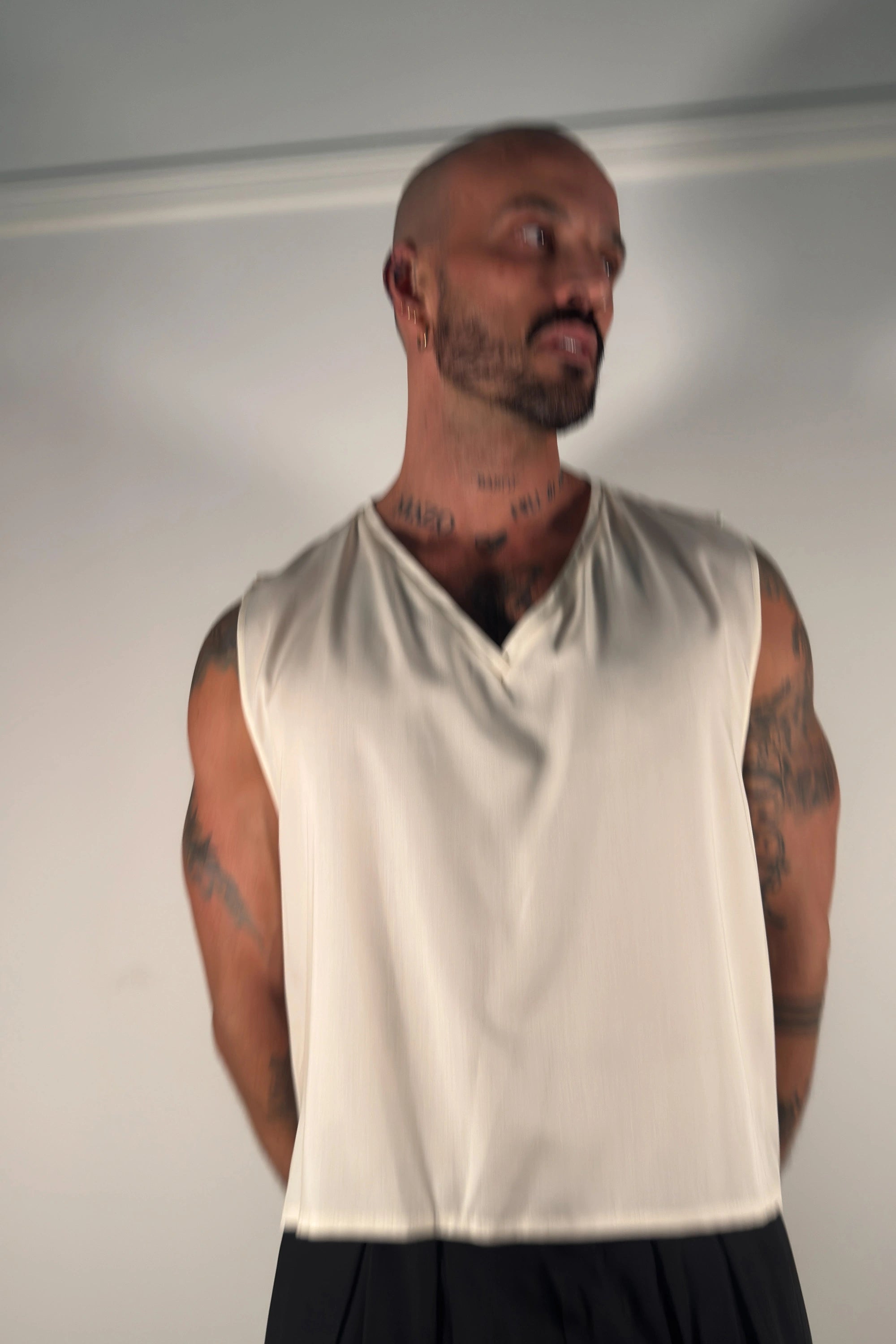 Fortis V-Neck Pullover - Cream