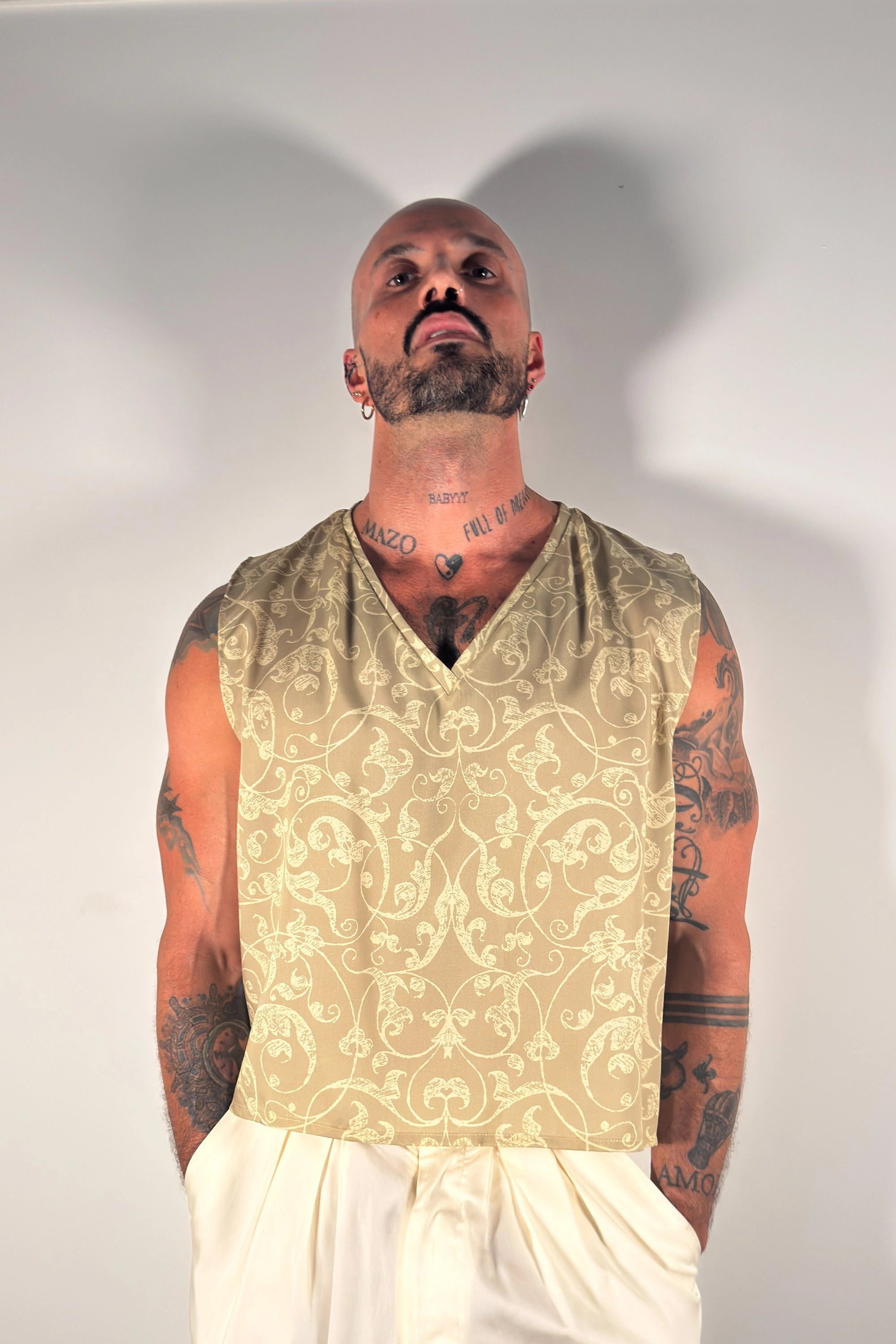 Fortis V-Neck Pullover - Light Arabesque