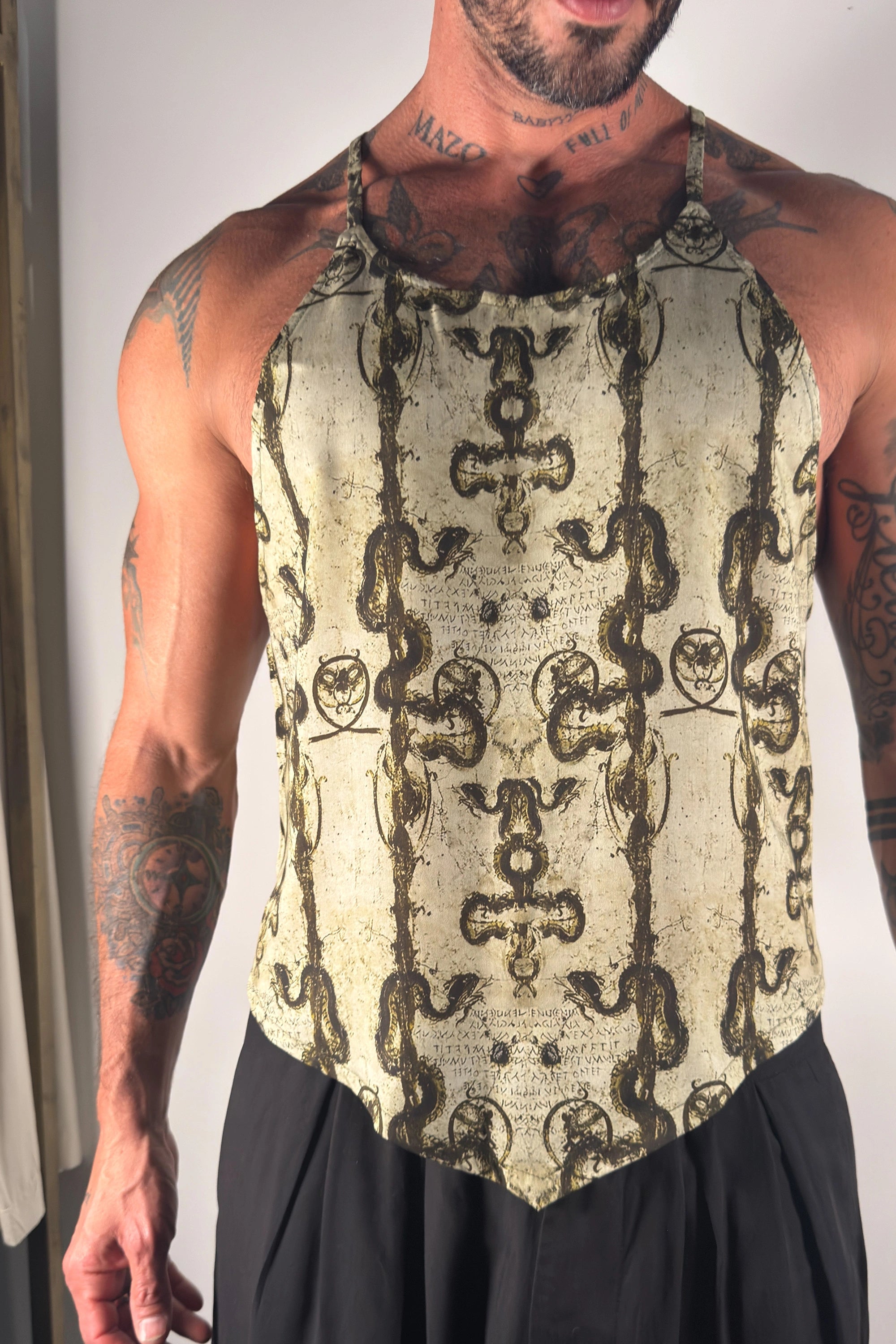 Oleander Halter Tank - Green Kundalini