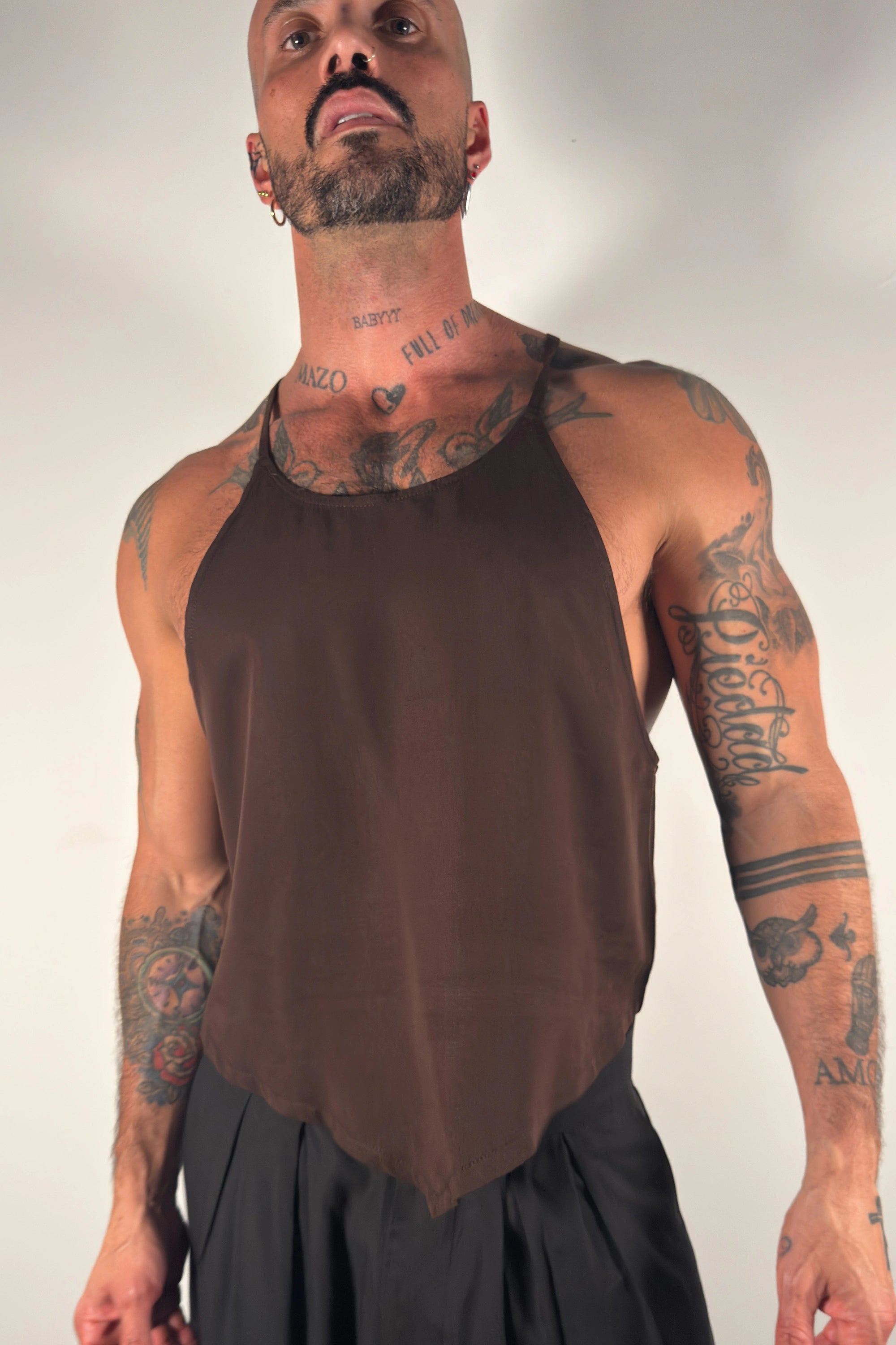 Oleander Halter Tank - Myrrh