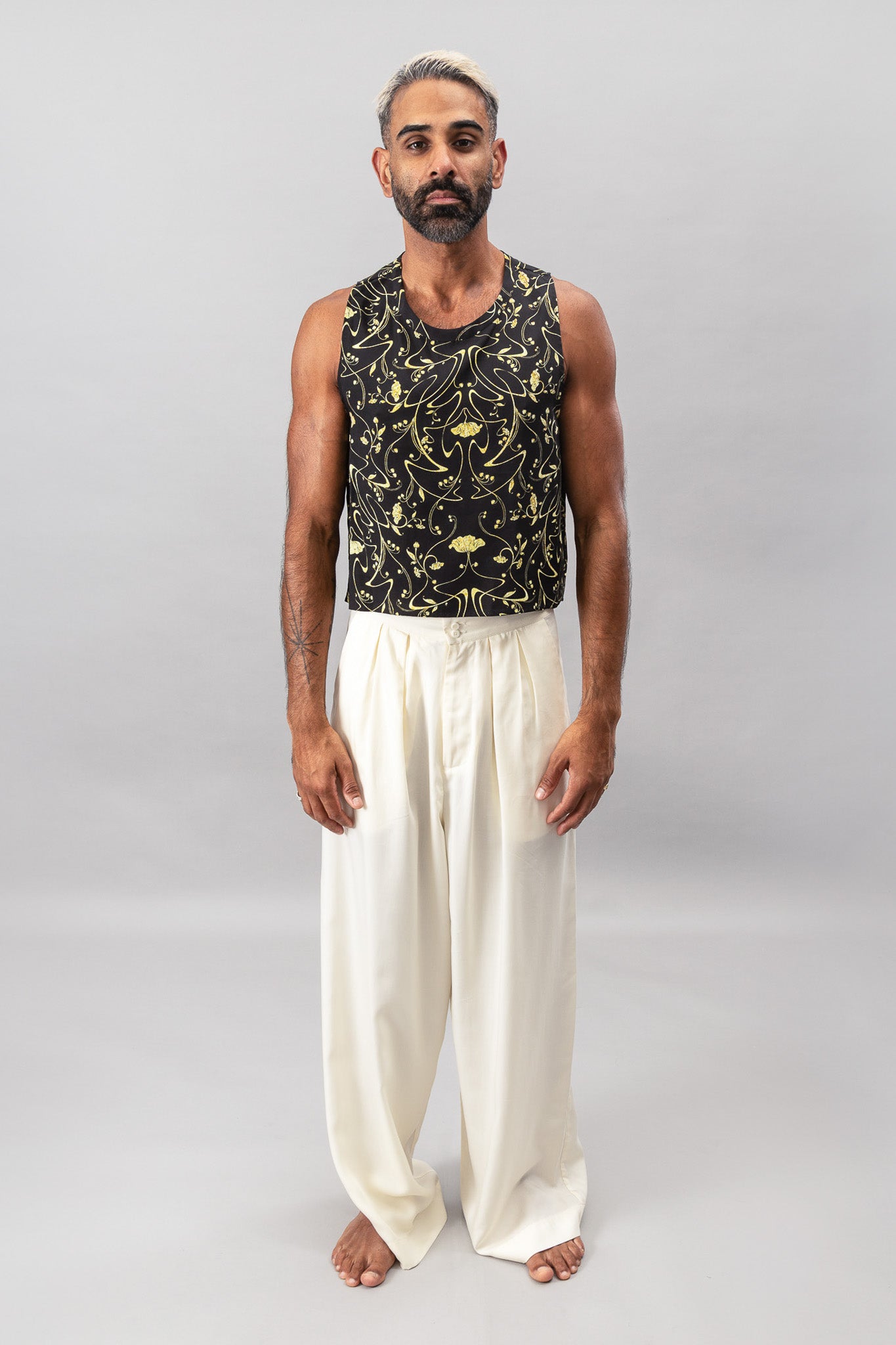 Cropped Tank - Sylvan Black