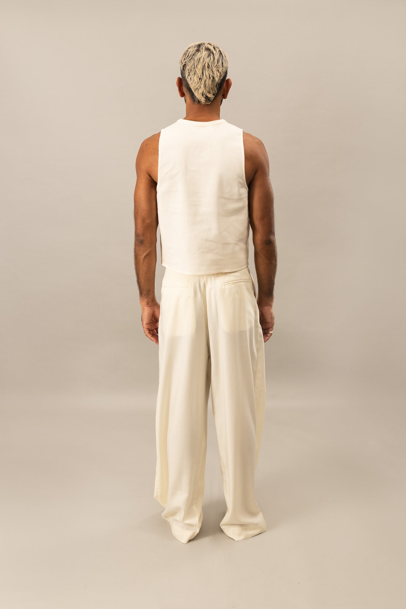 Regenerated Cropped Tank - Undyed