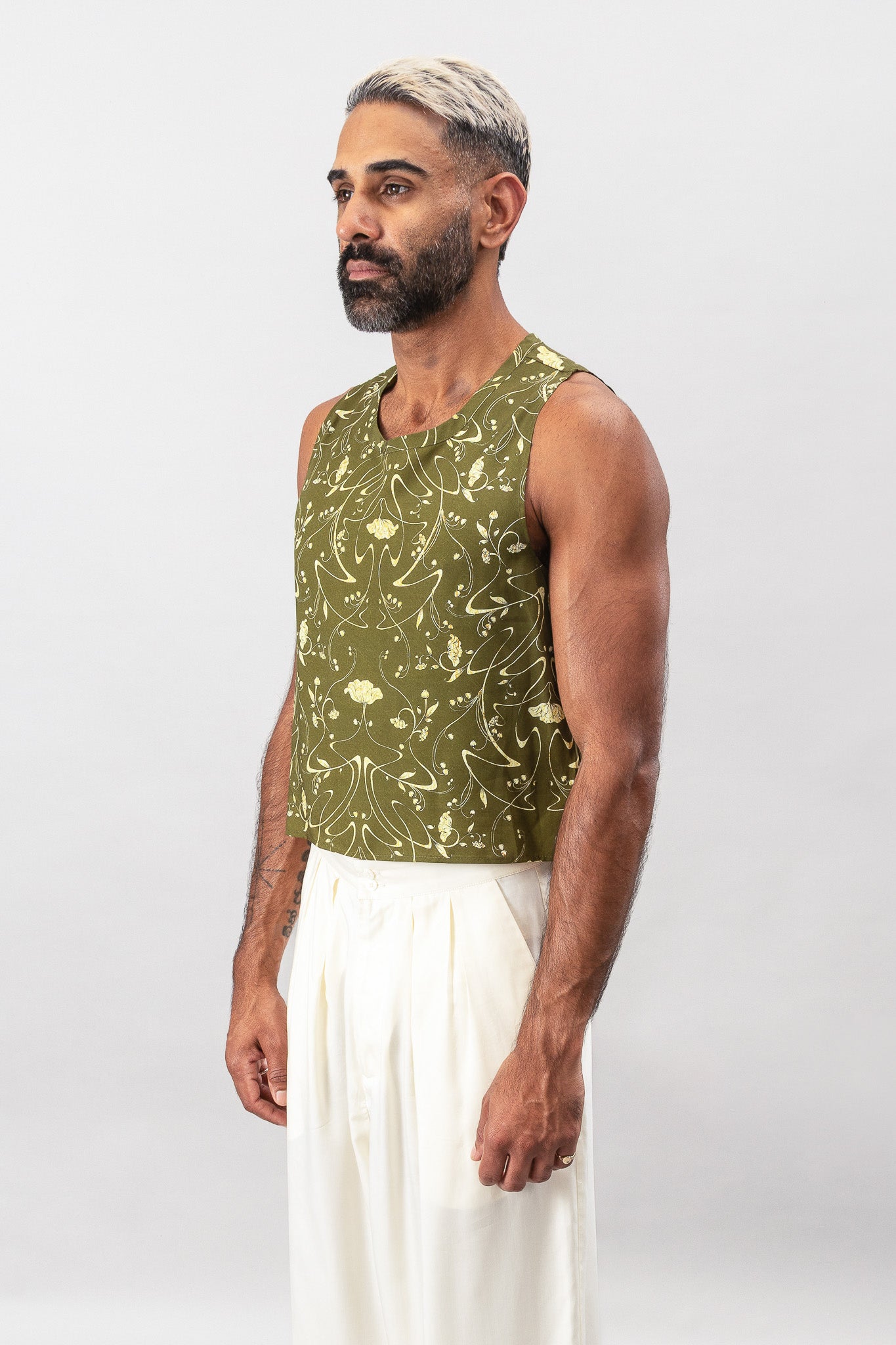 Cropped Tank - Sylvan Green