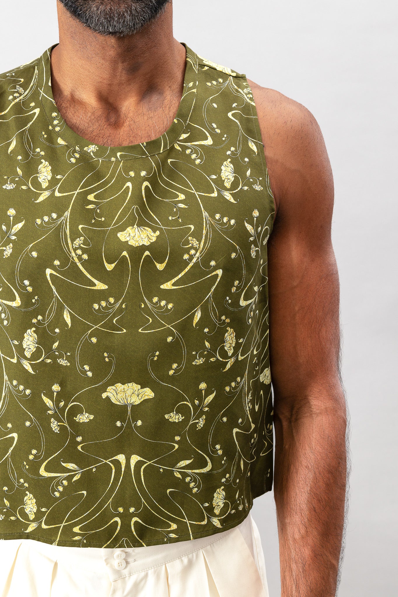 Cropped Tank - Sylvan Green