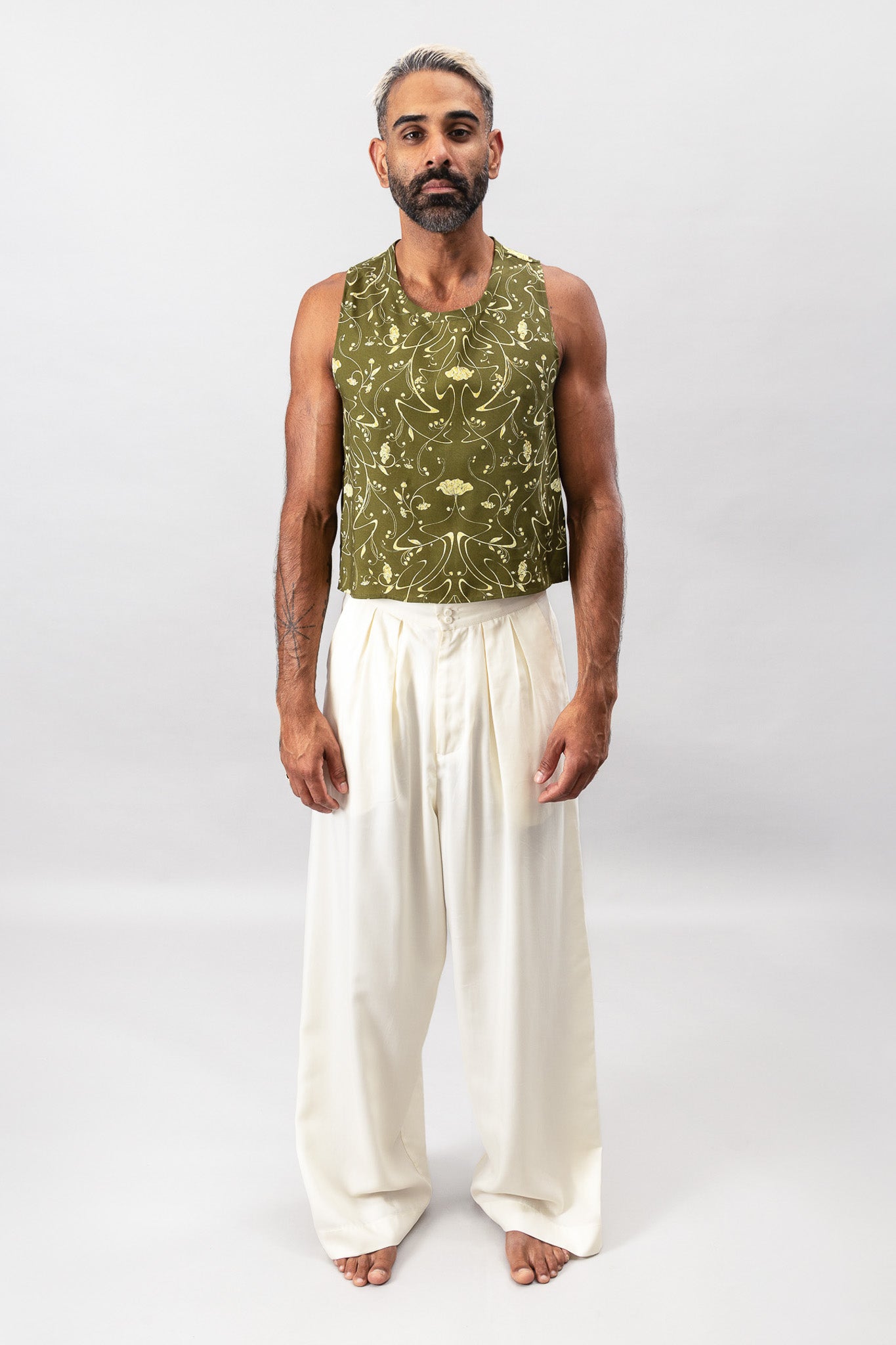 Cropped Tank - Sylvan Green