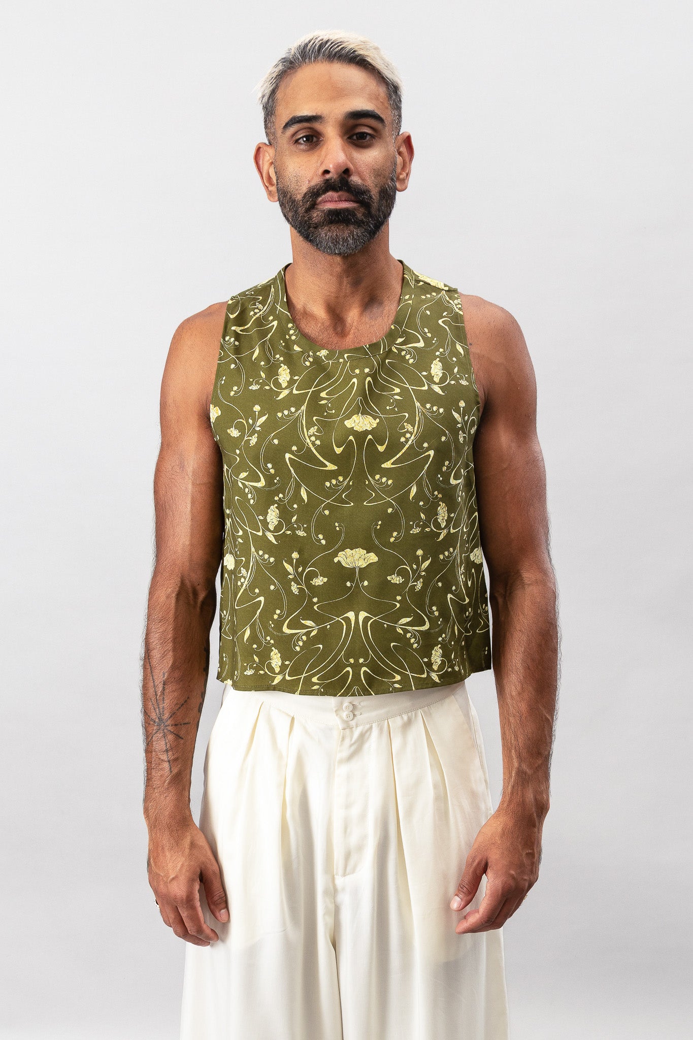 Cropped Tank - Sylvan Green