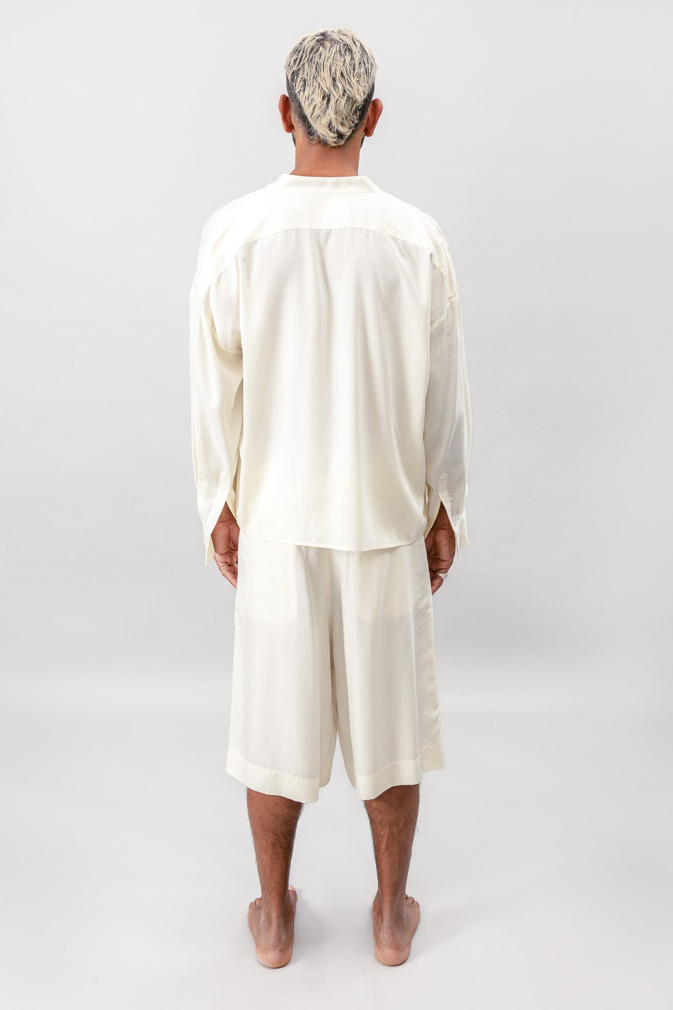 Wide Leg Shorts - Cream