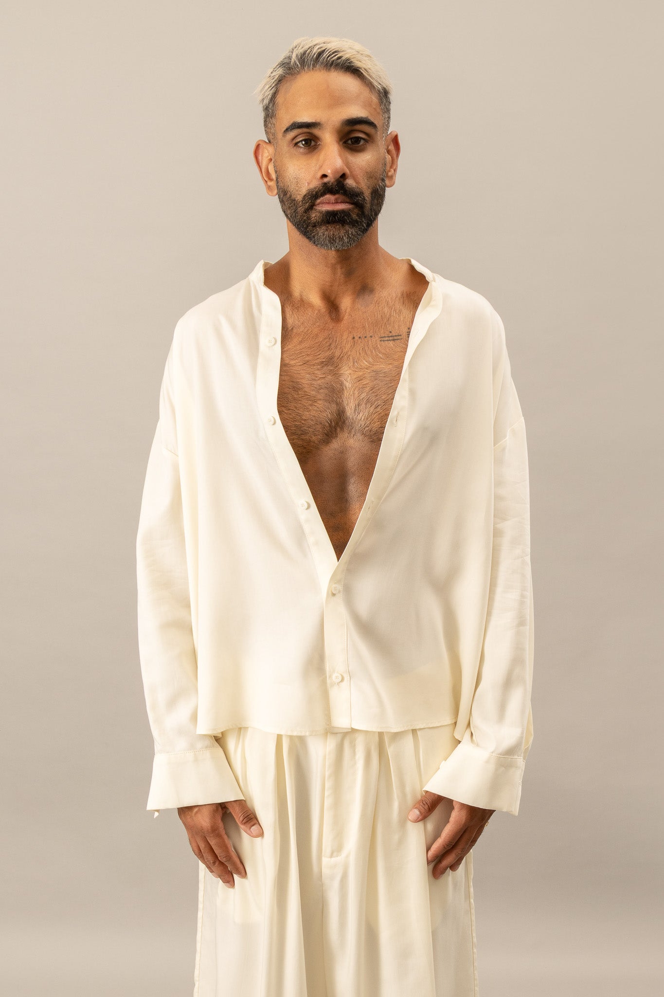 Oversized Atelier Shirt - Cream