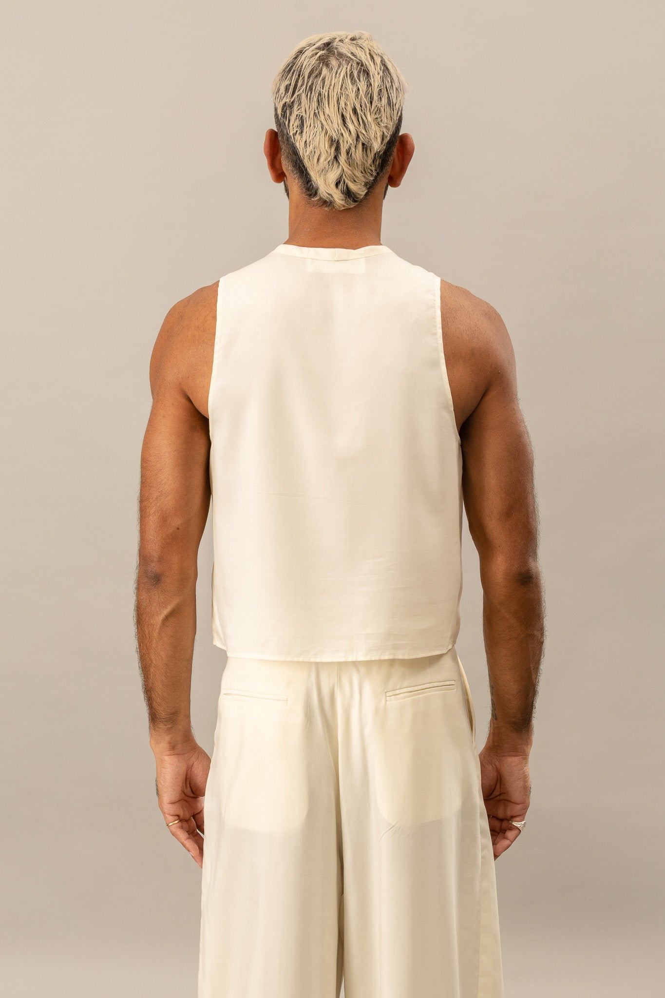 Cropped Tank - Cream