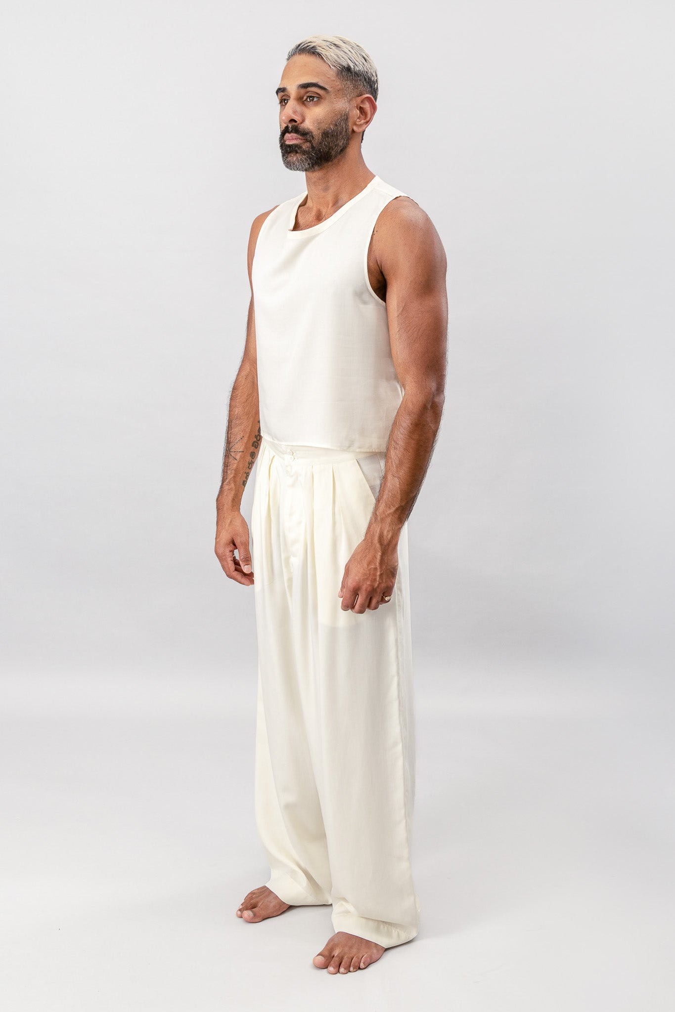 Cropped Tank - Cream