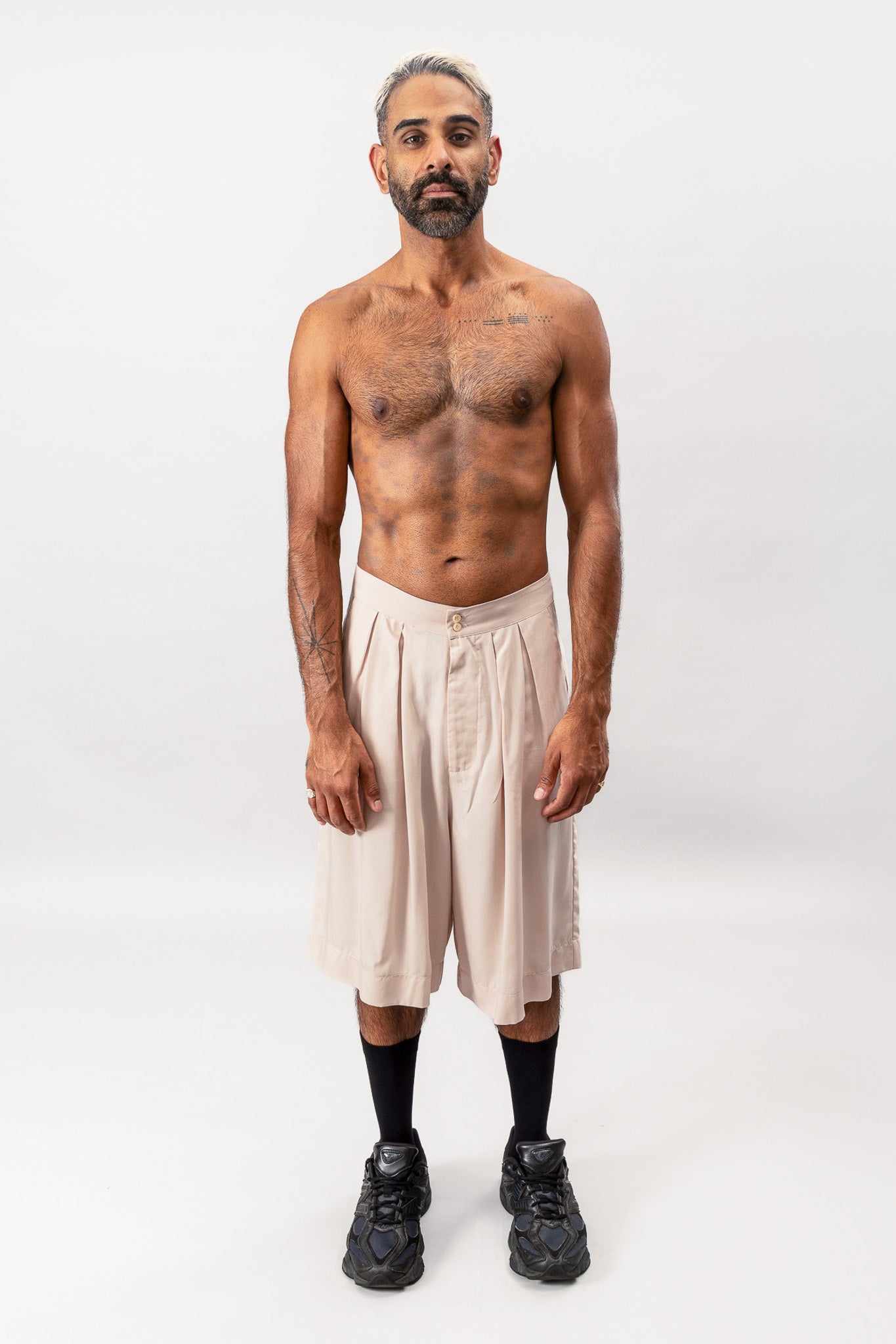 Wide Leg Shorts - Dusty Pink