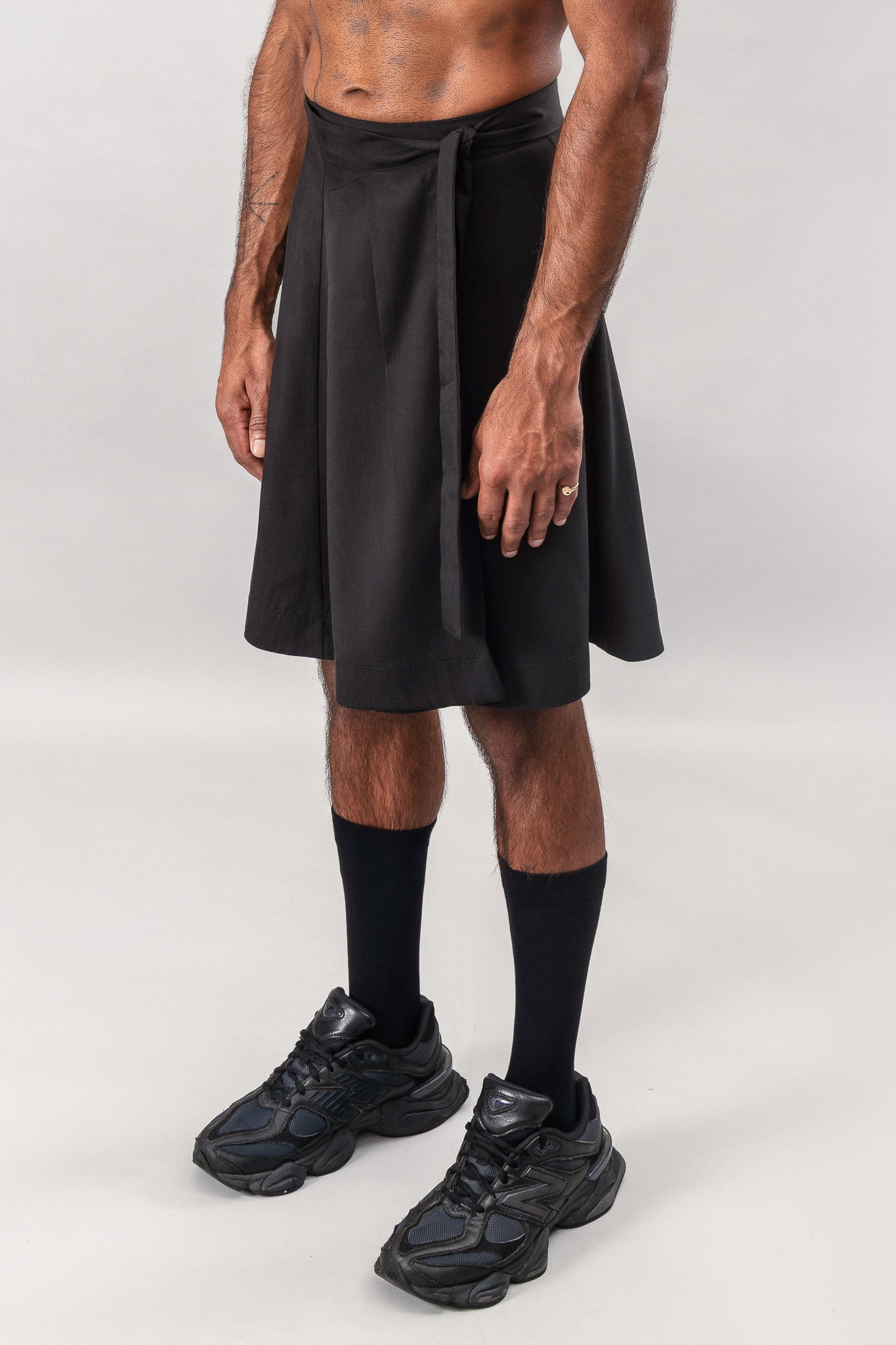Kilt Wrap Skirt - Black