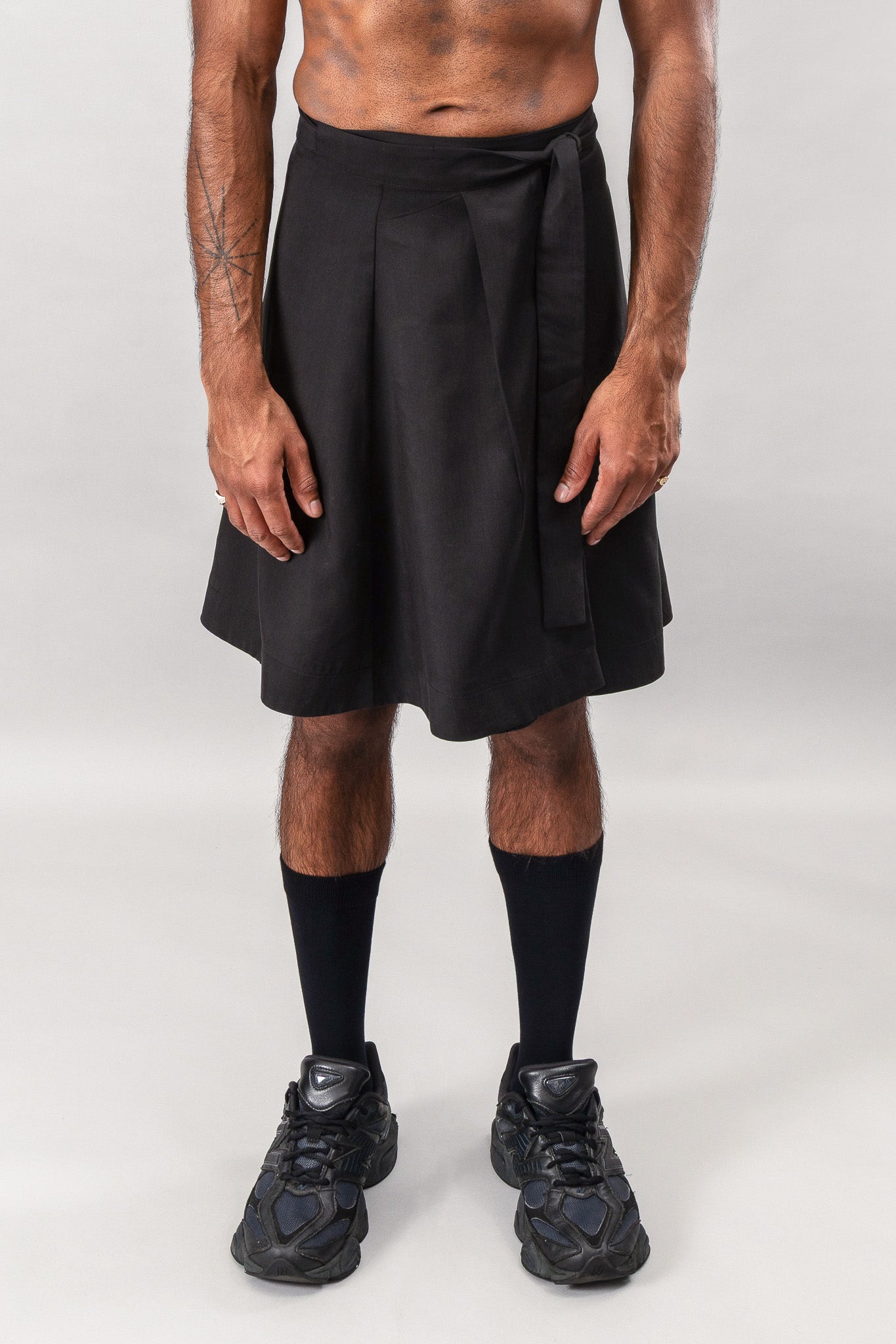 Kilt Wrap Skirt - Black