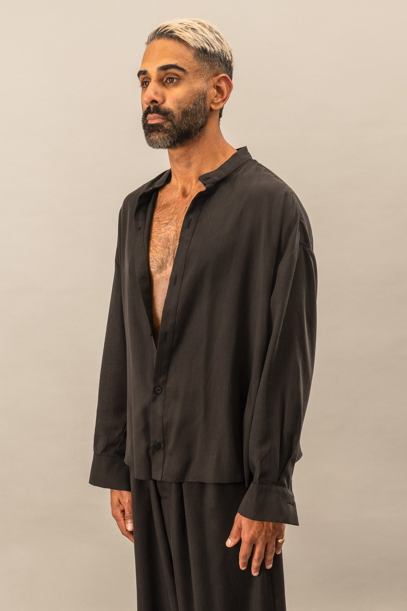 Oversized Atelier Shirt - Black