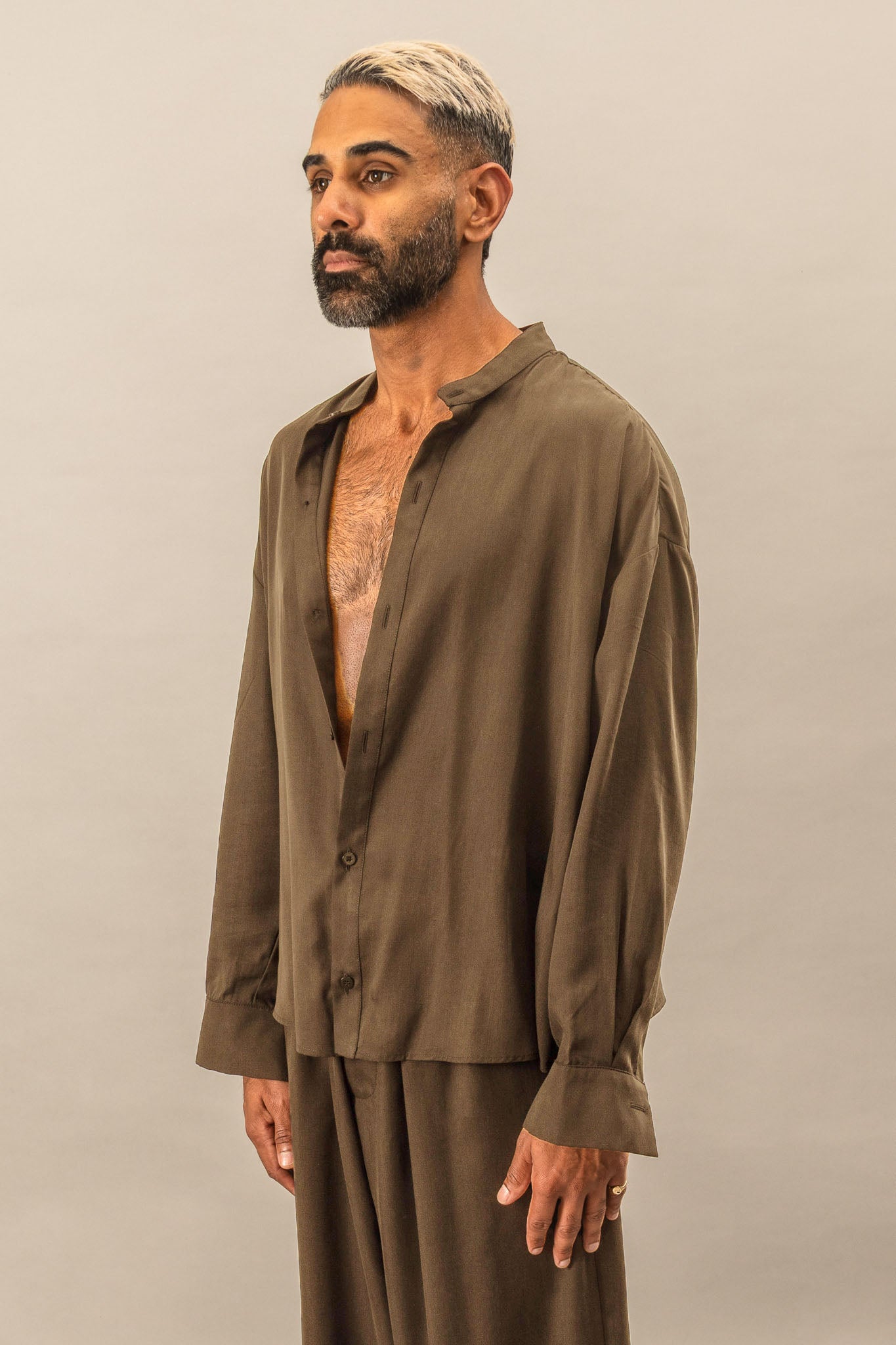 Oversized Atelier Shirt in Gumnut