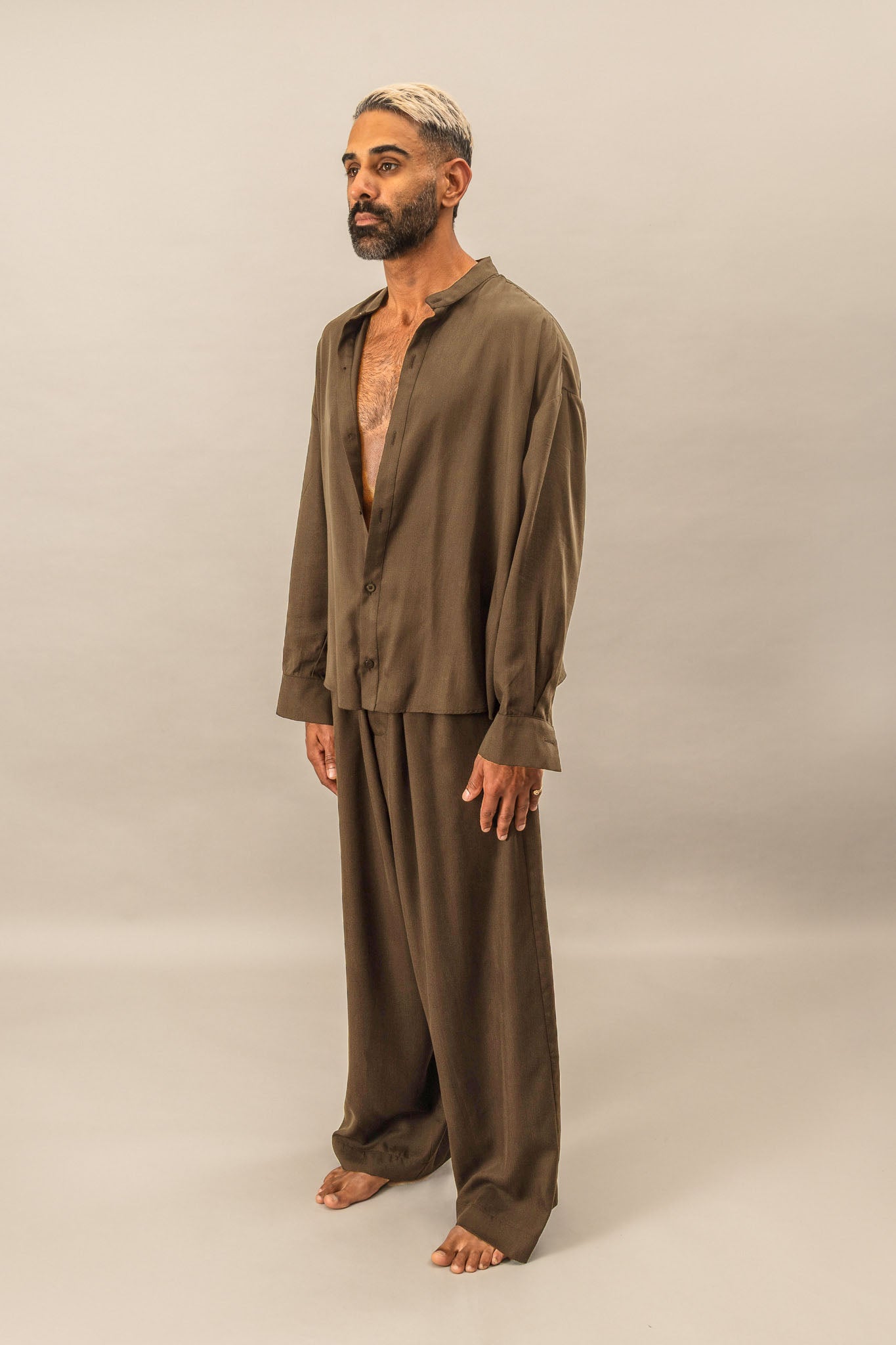 Oversized Atelier Shirt - Olive