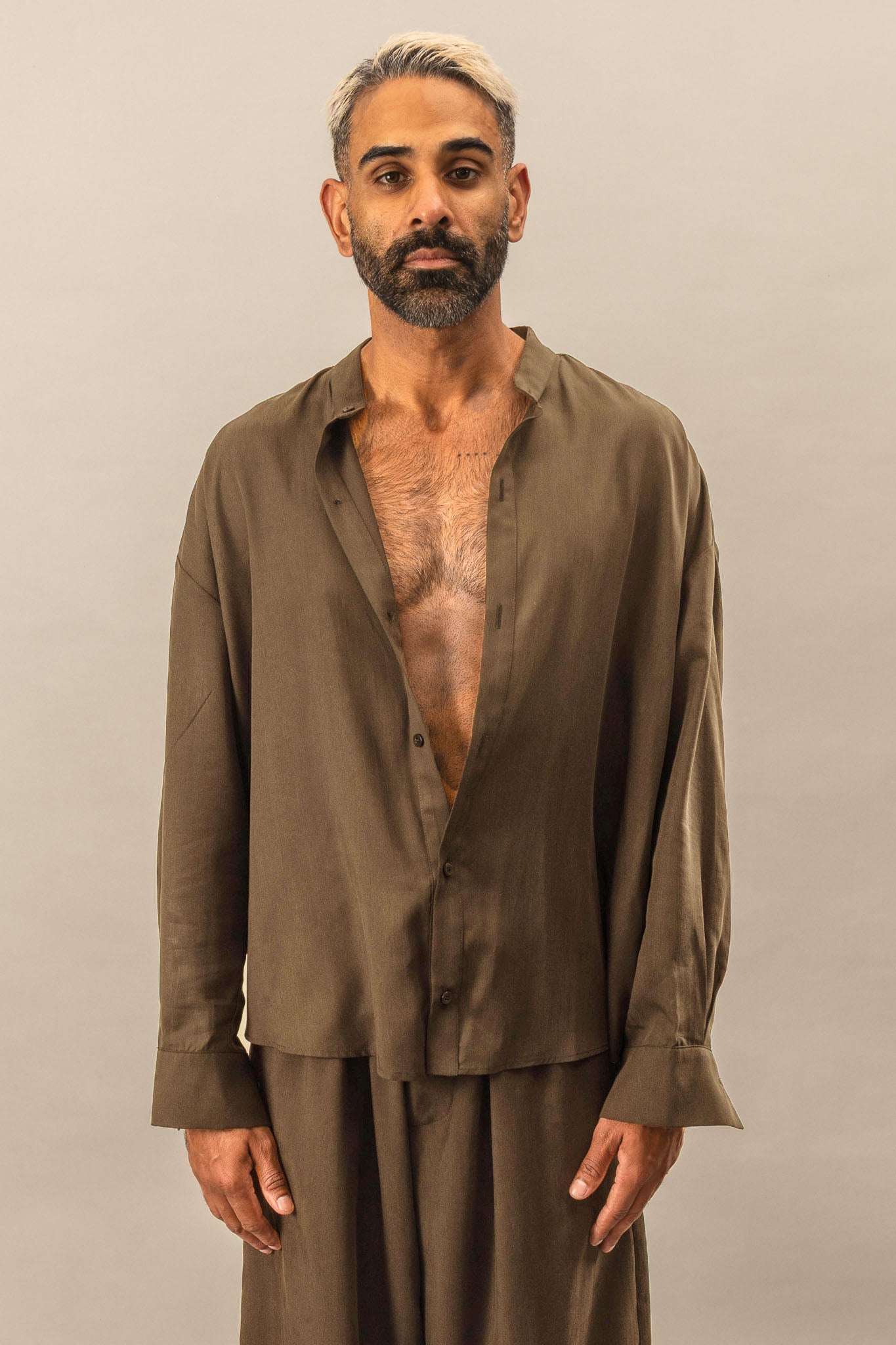 Oversized Atelier Shirt - Olive