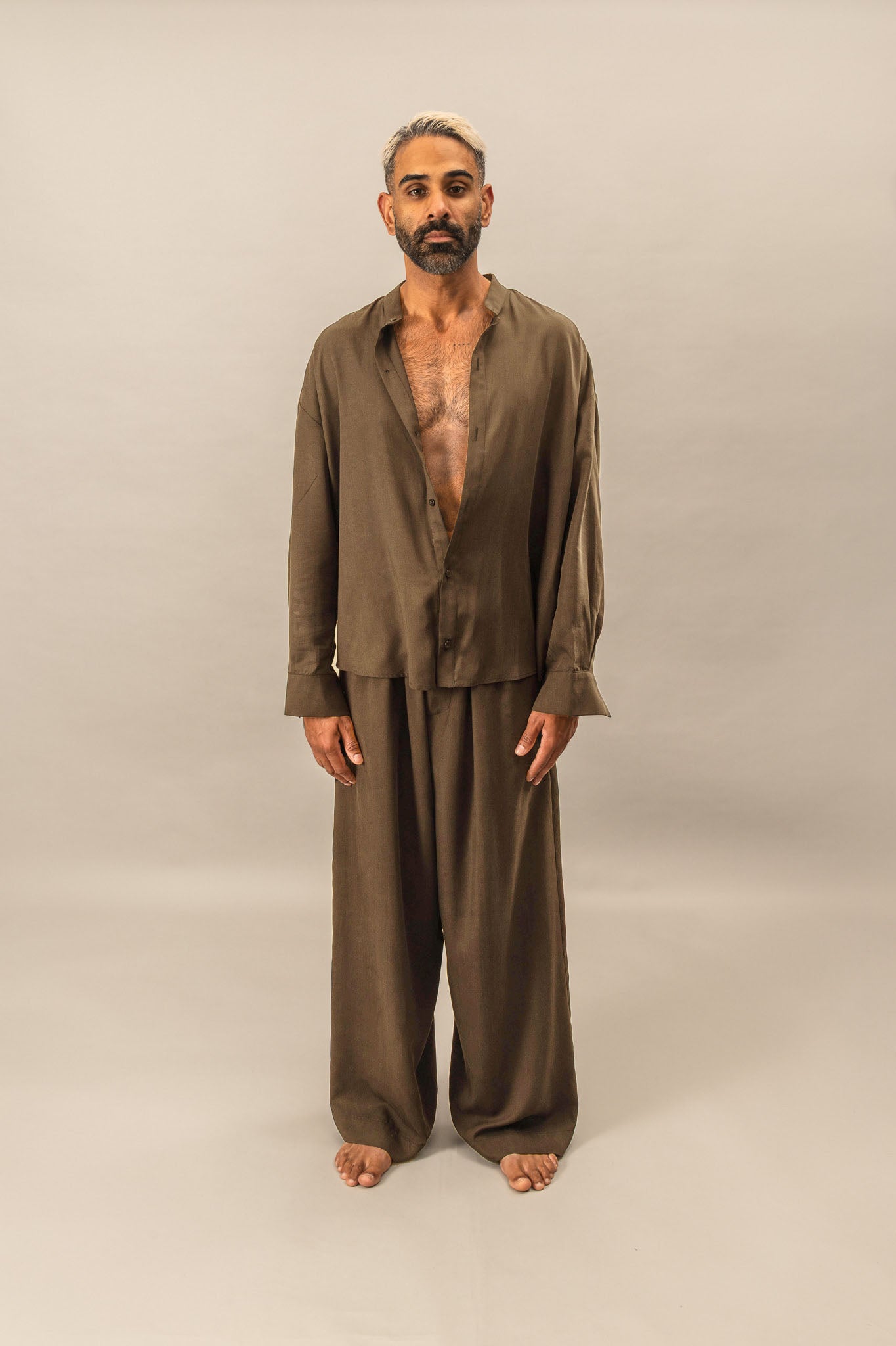 Oversized Atelier Shirt - Olive