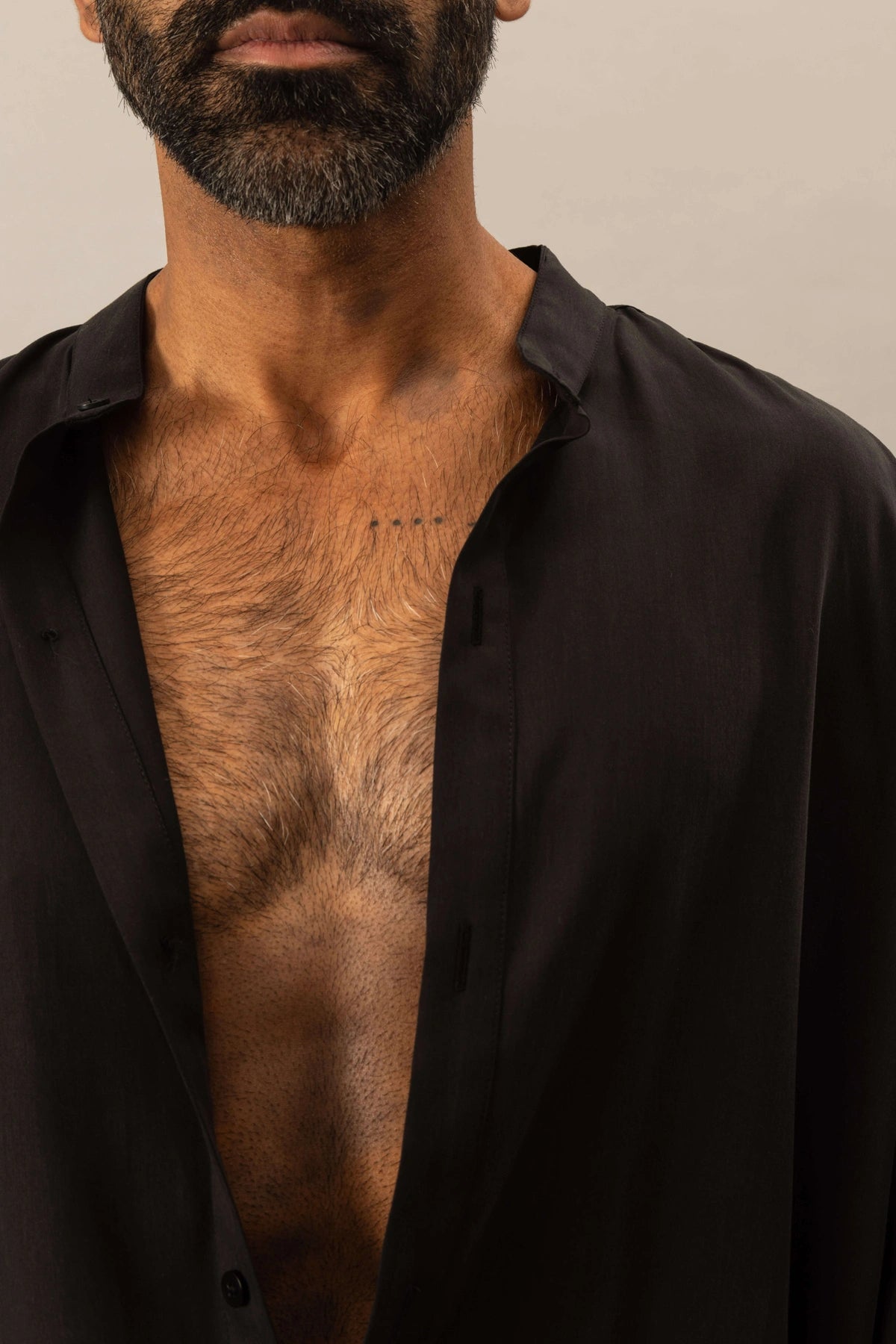 Oversized Atelier Shirt | Natural Black