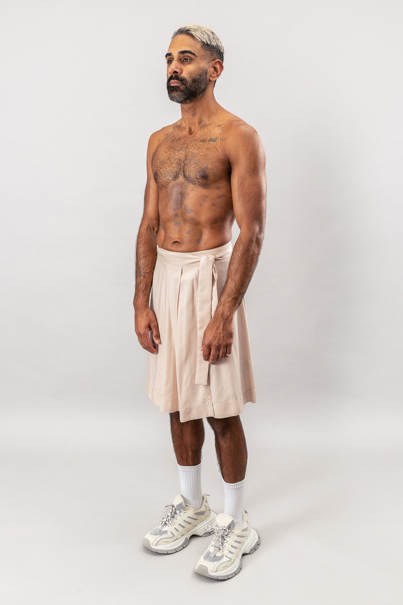 Kilt Wrap Skirt - Dusty Pink