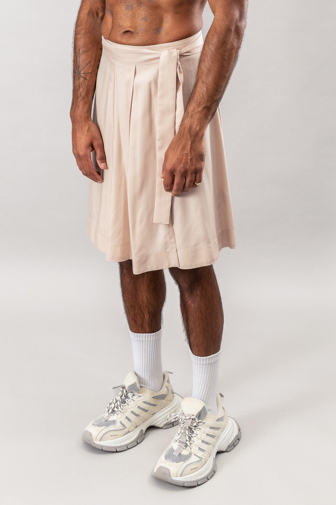 Kilt Wrap Skirt - Dusty Pink