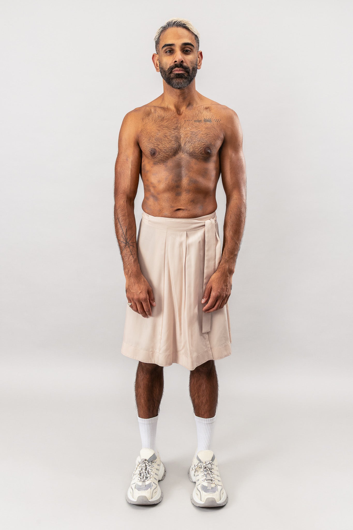 Kilt Wrap Skirt - Dusty Pink