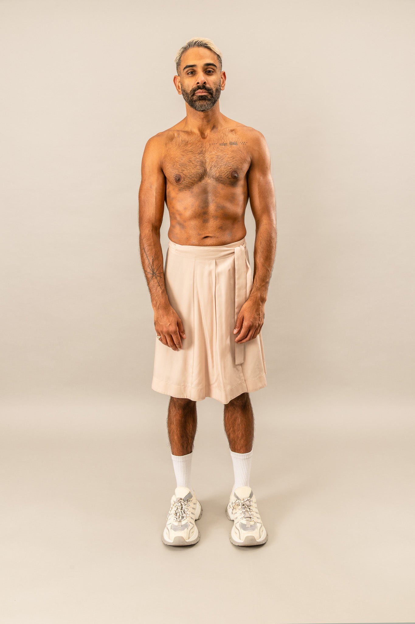 Kilt Wrap Skirt - Dusty Pink