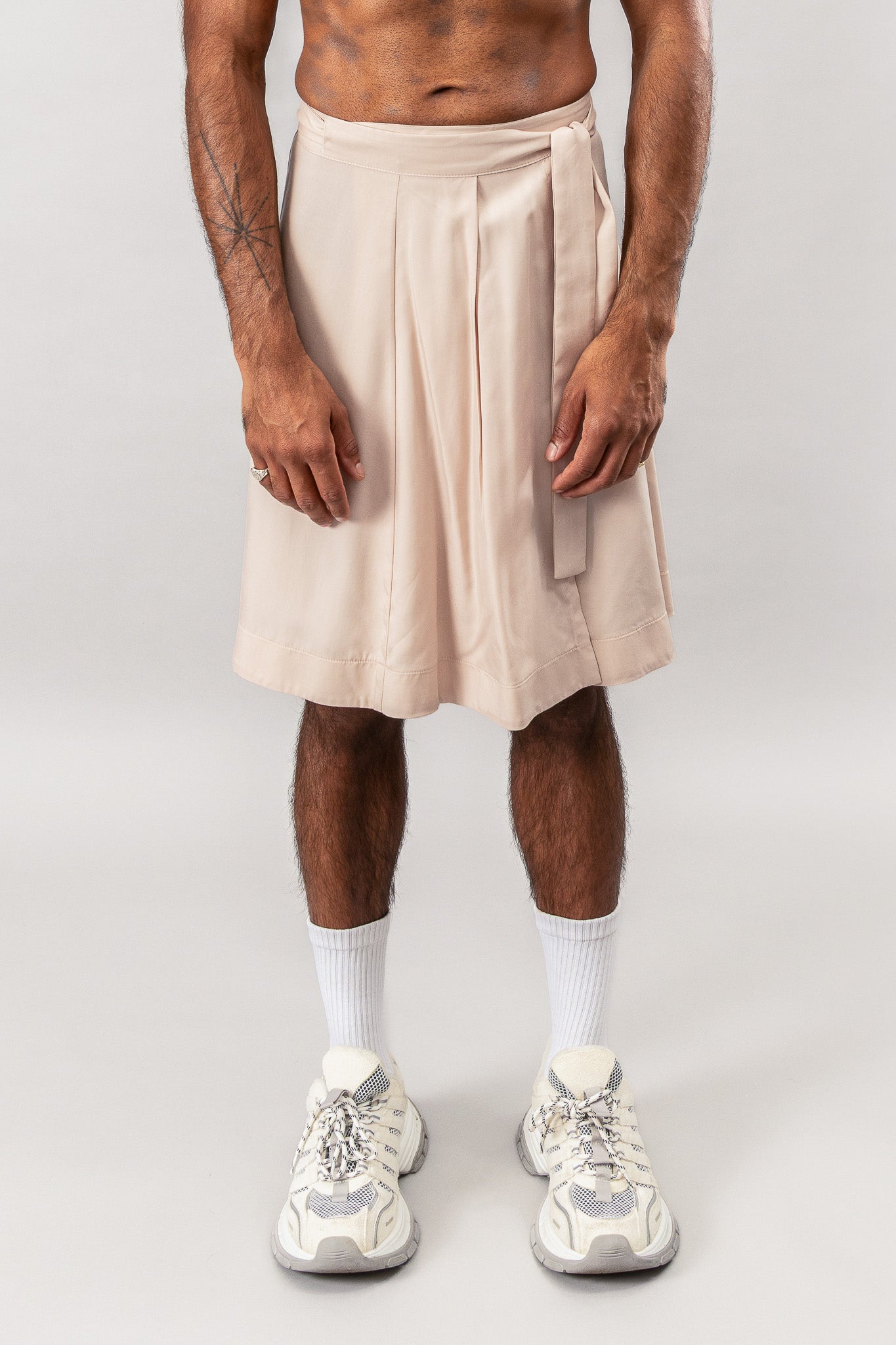 Kilt Wrap Skirt - Dusty Pink