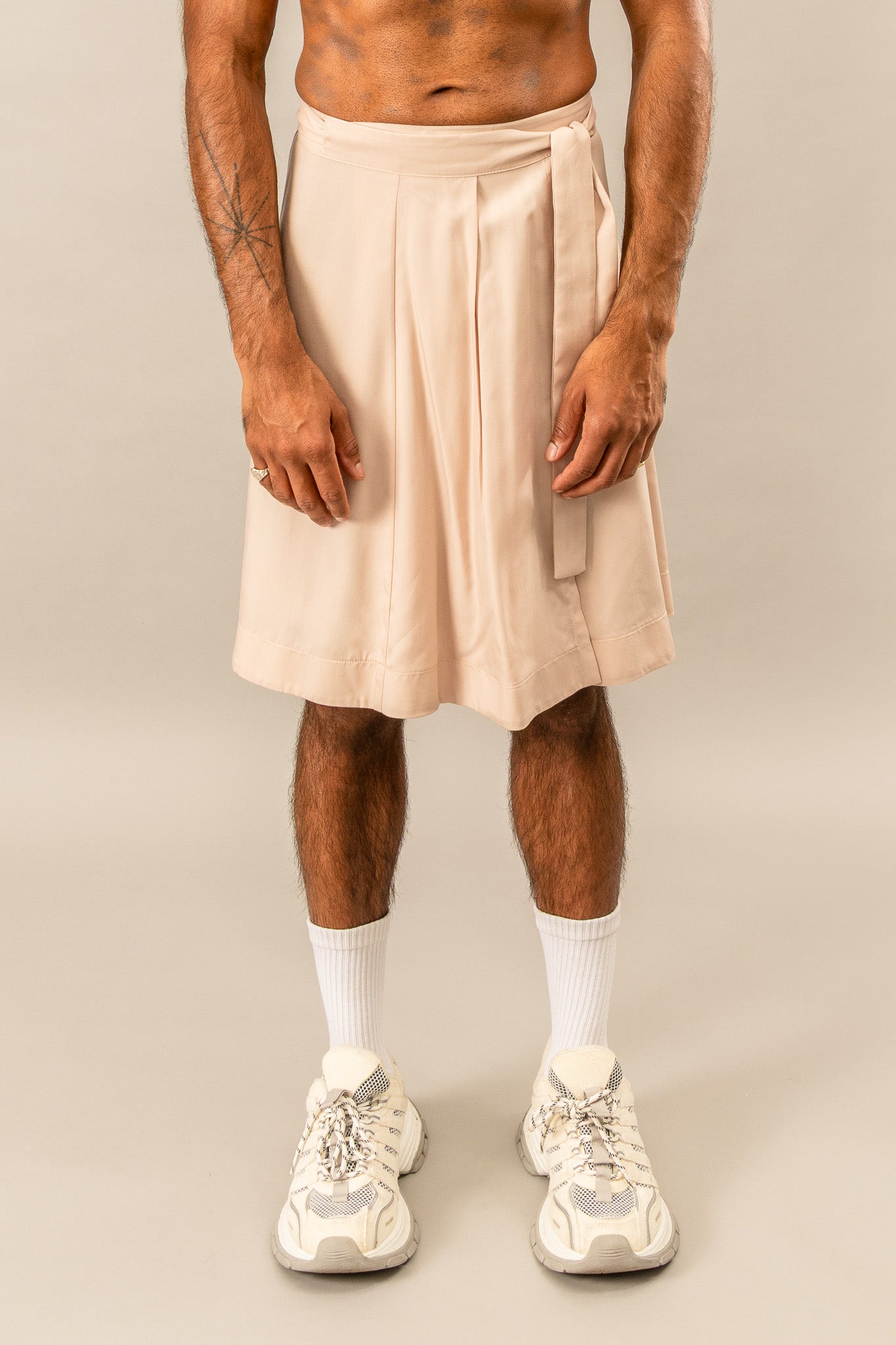 Kilt Wrap Skirt - Dusty Pink