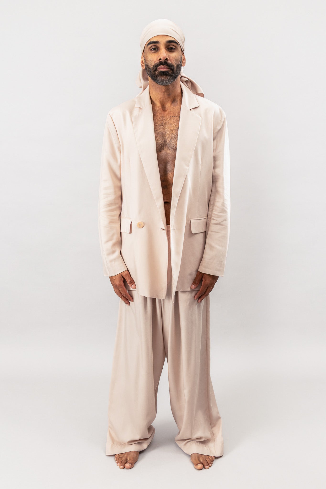 Double Breasted Blazer - Dusty Pink