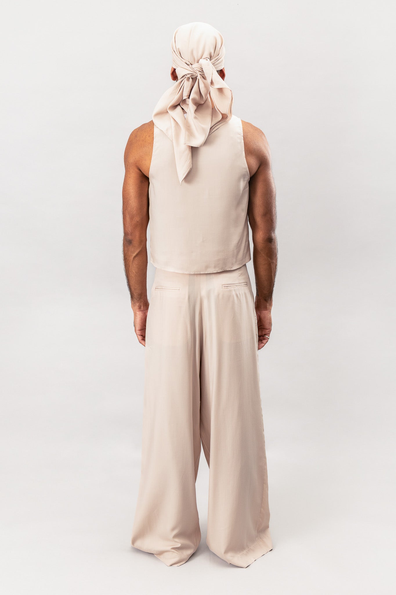 Tailored Pleated Pants - Dusty Pink