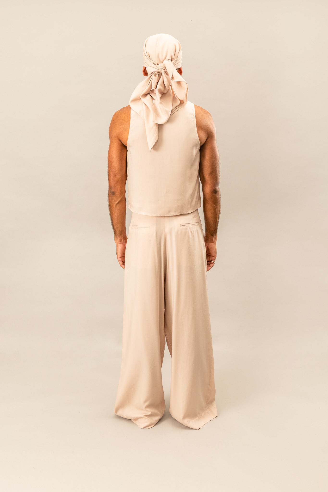 High Waisted Pleated Pants - Dusty Pink