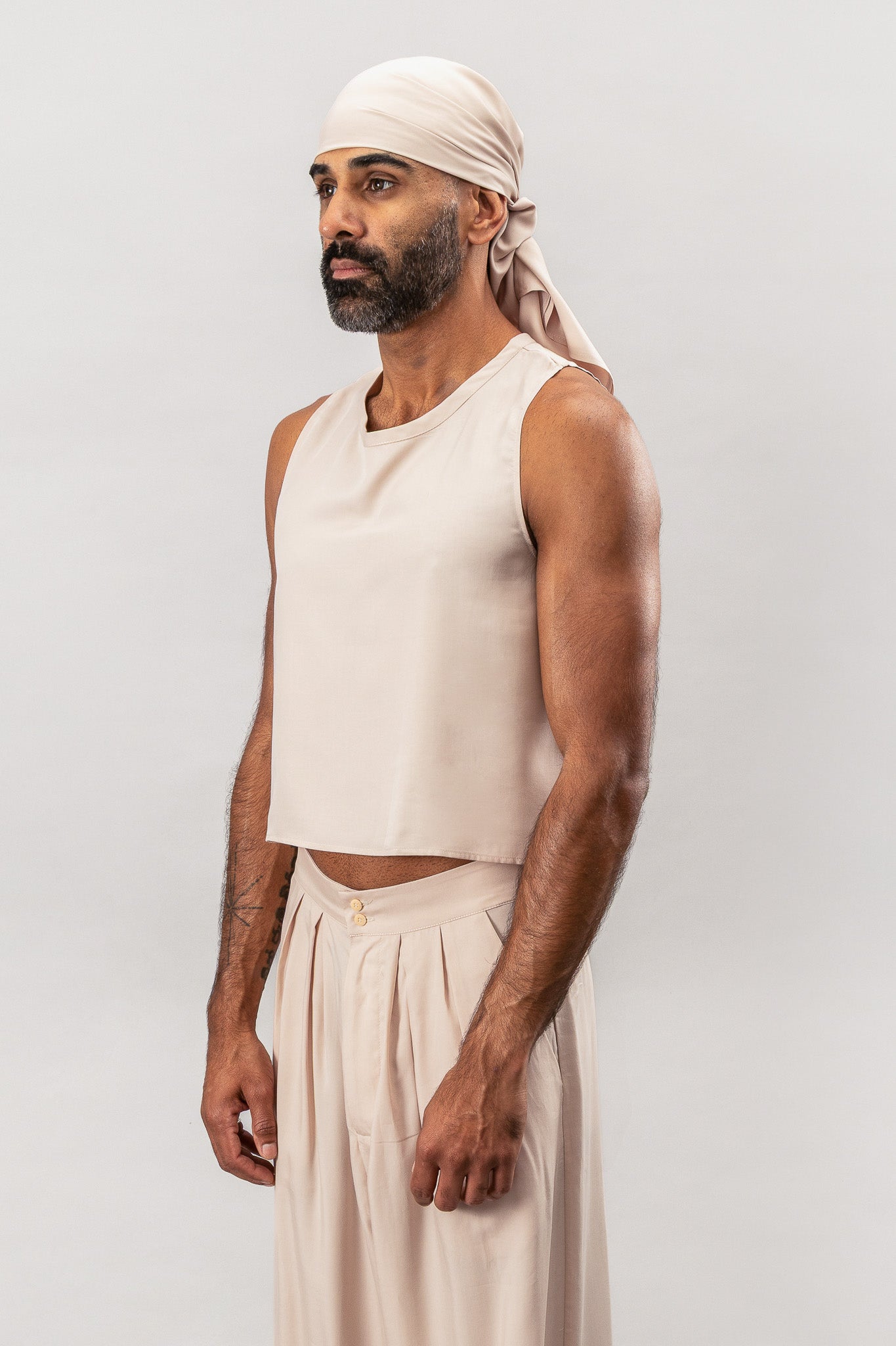 Cropped Tank - Dusty Pink