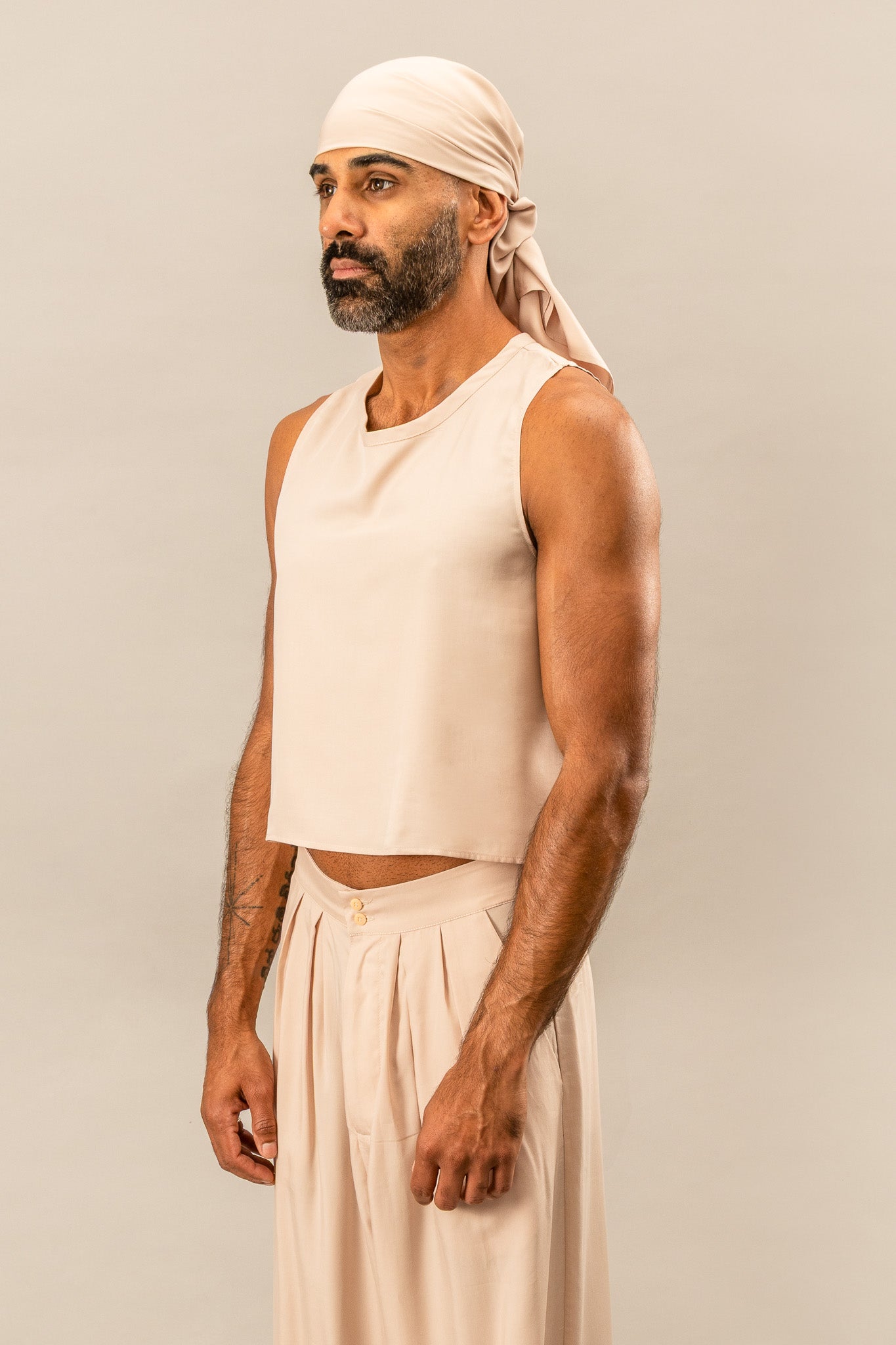 Cropped Tank - Dusty Pink