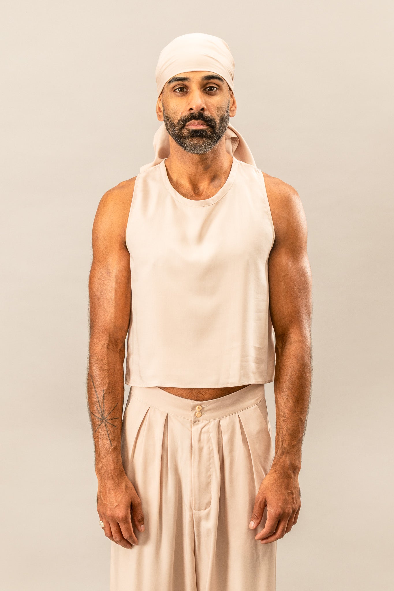 Cropped Tank - Dusty Pink