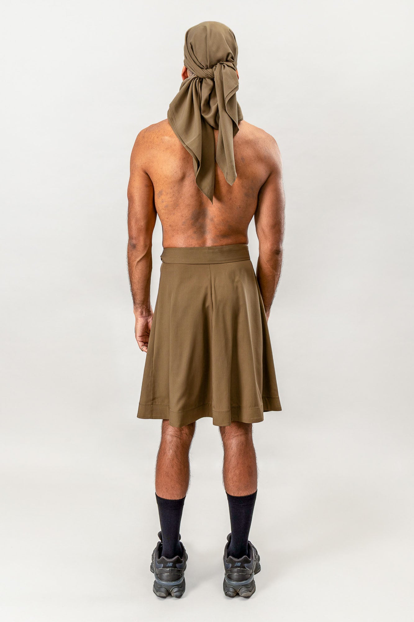 Kilt Wrap Skirt - Olive