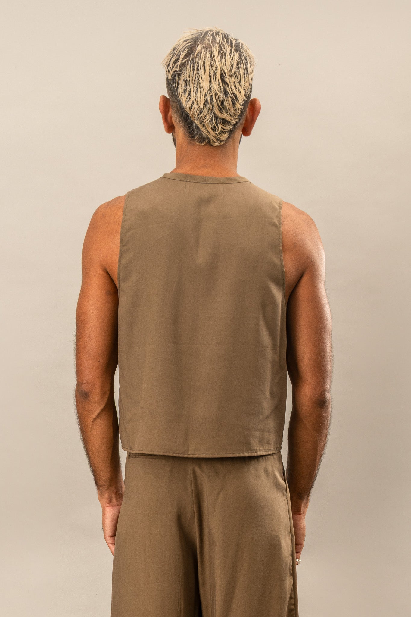 Cropped Tank - Olive