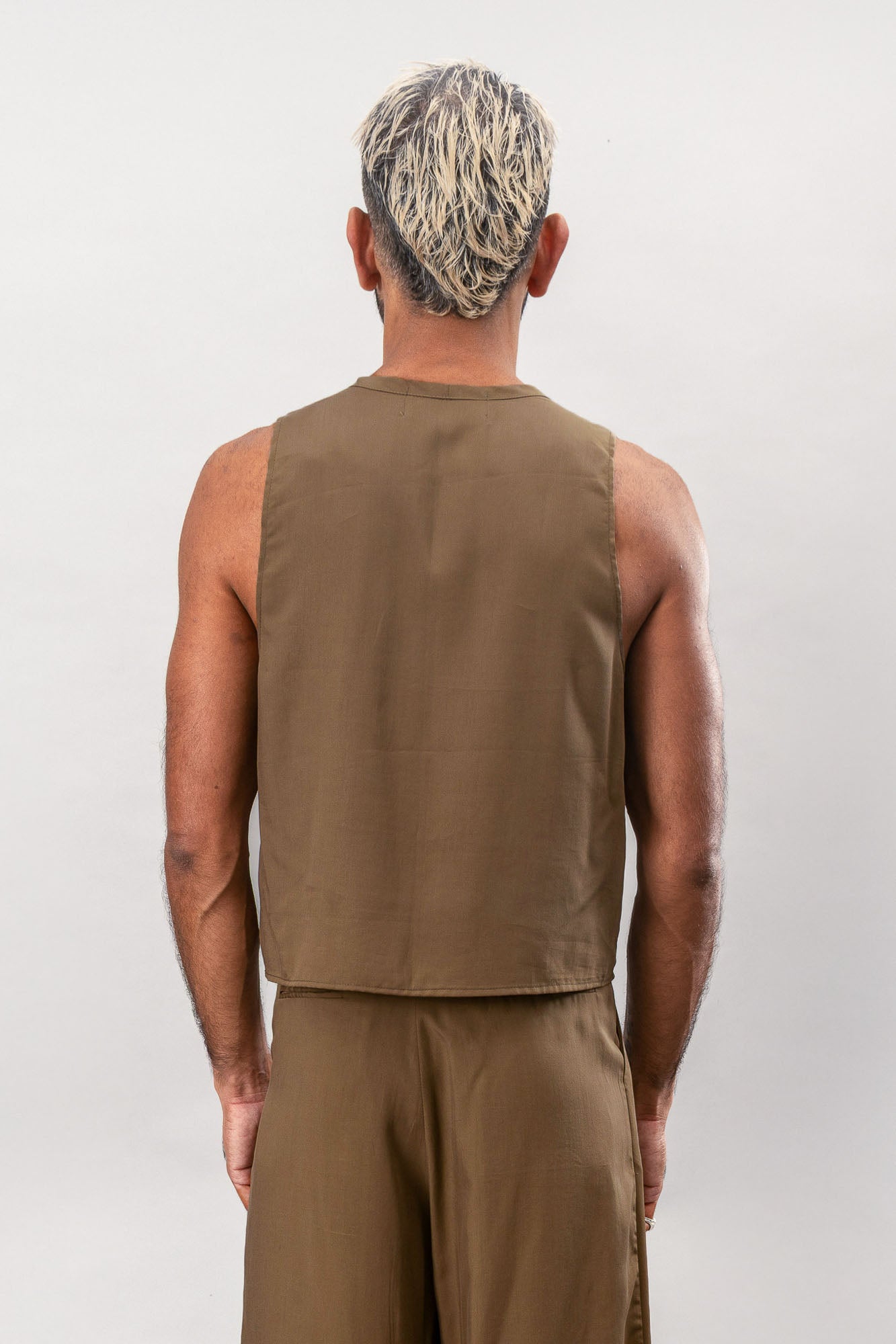 Cropped Tank - Olive