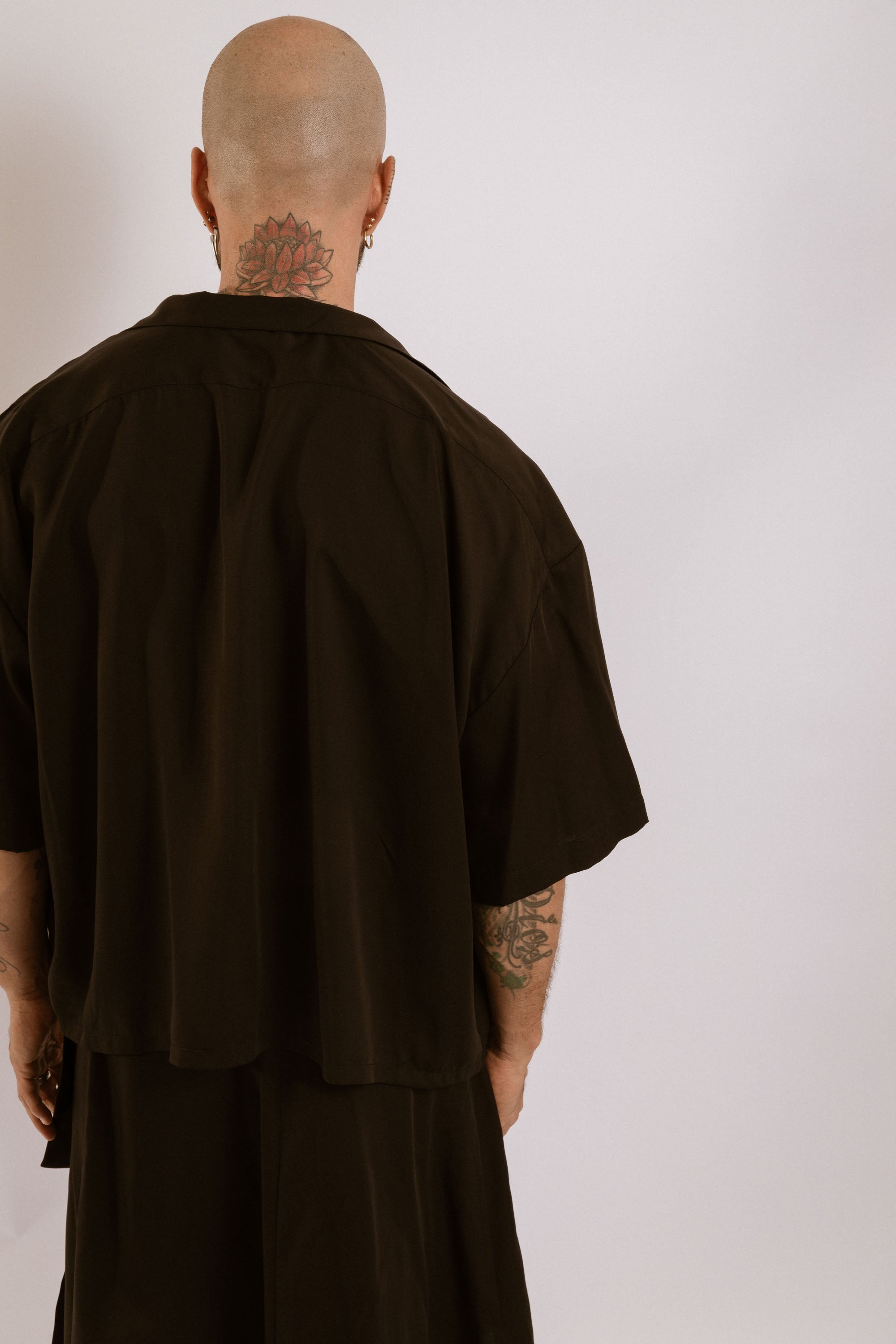 Artemisia Camp Collar Shirt - Black