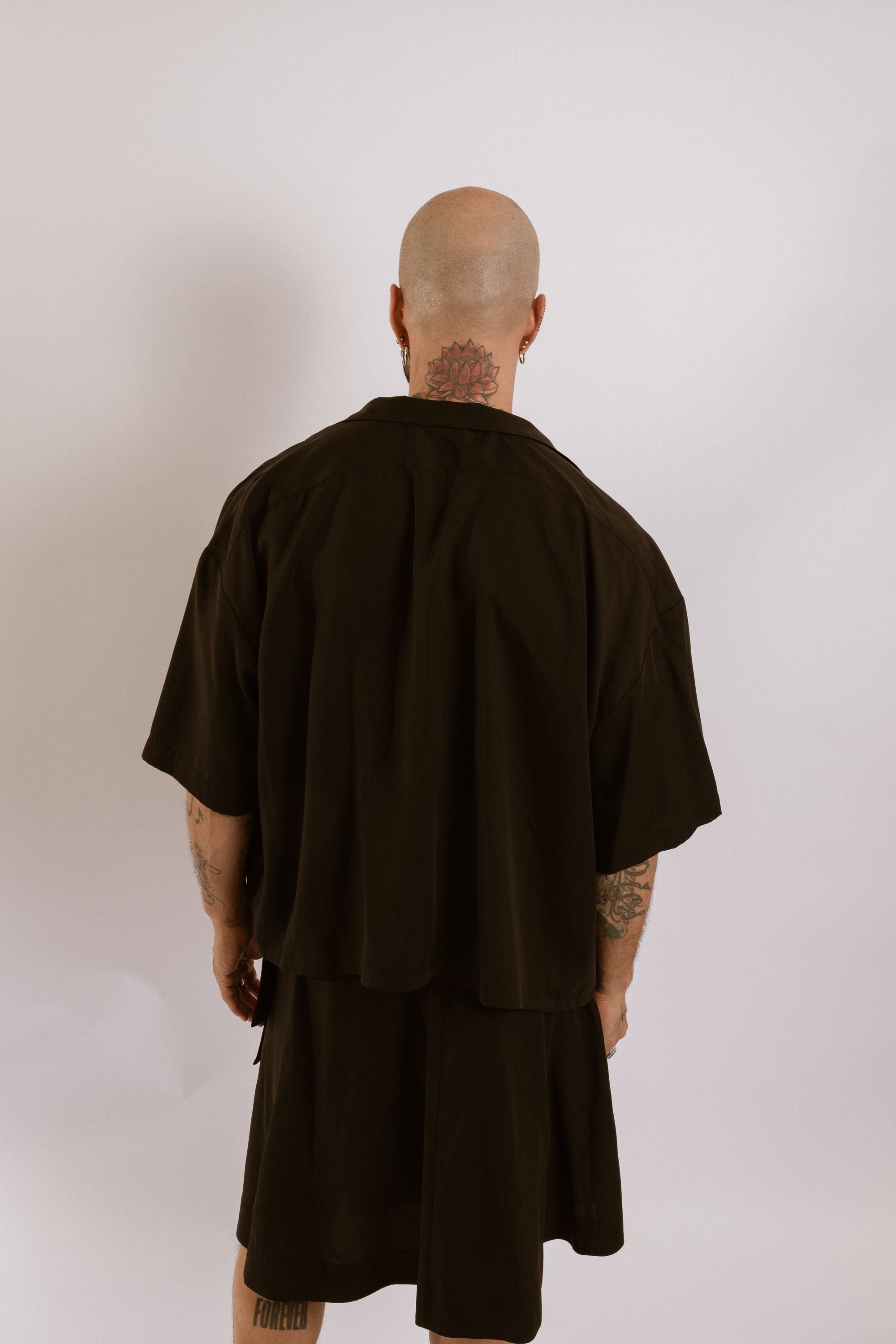 Artemisia Camp Collar Shirt - Black