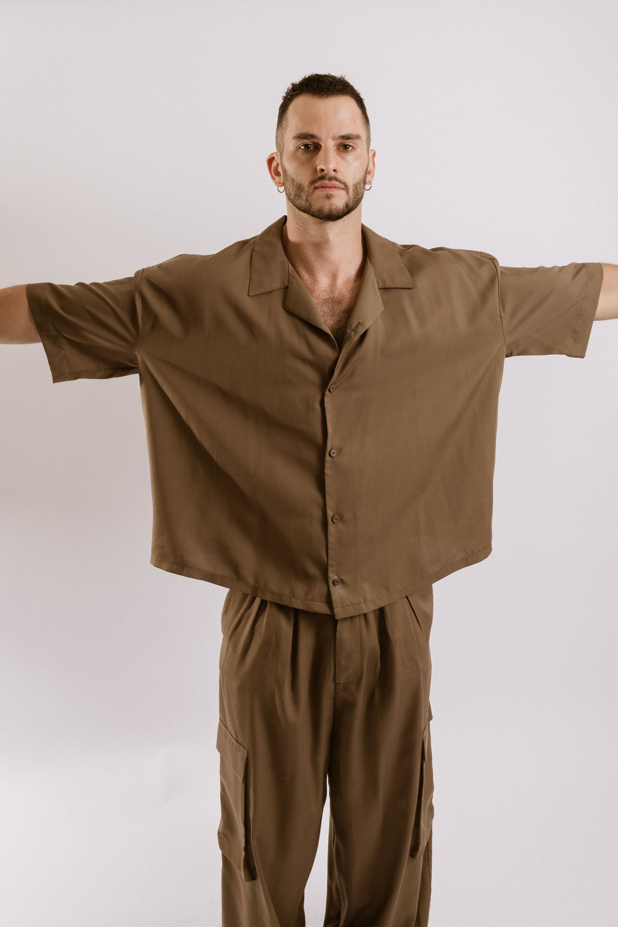 Artemisia Camp Collar Shirt - Olive