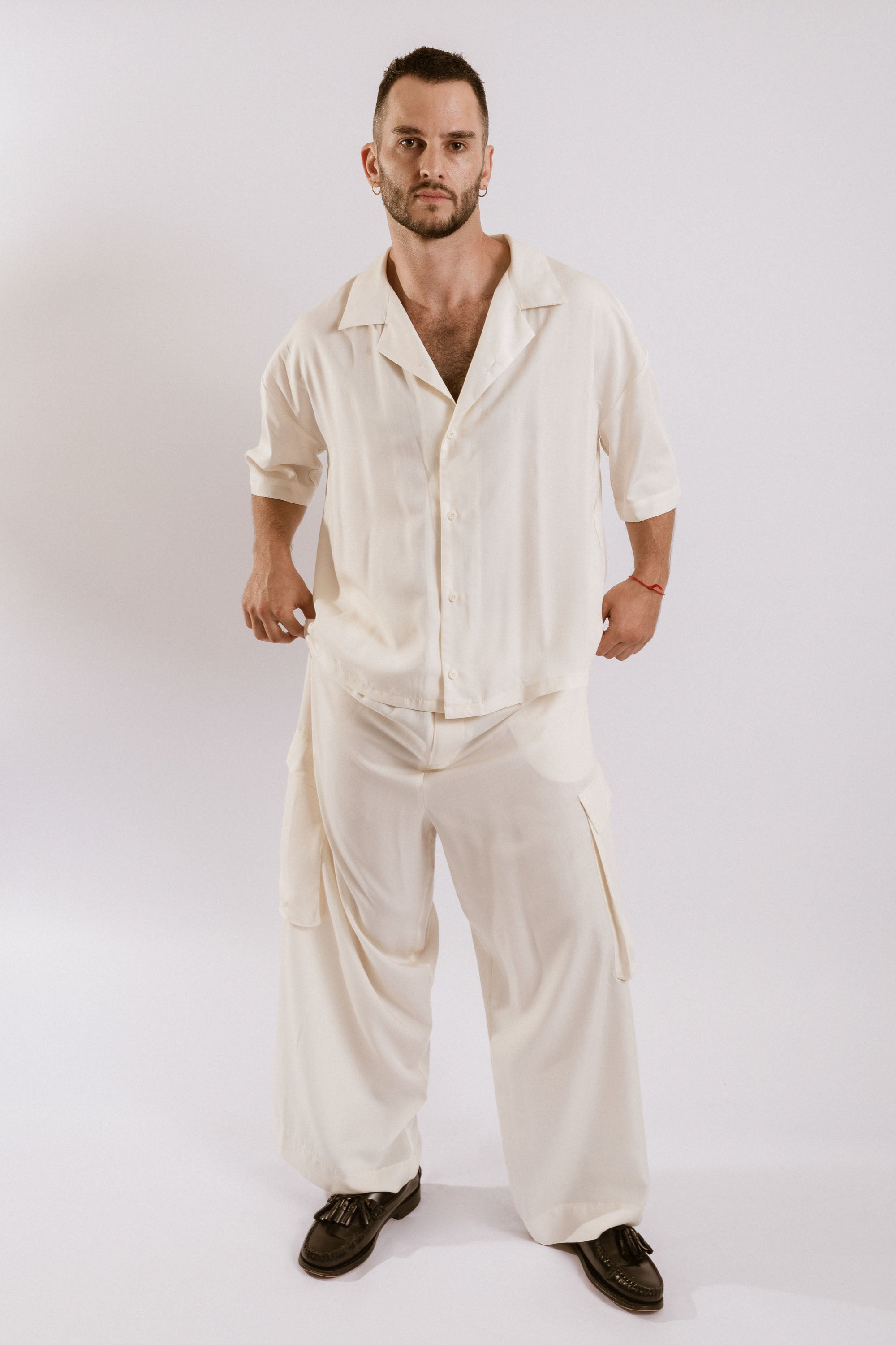 Artemisia Camp Collar Shirt - Cream