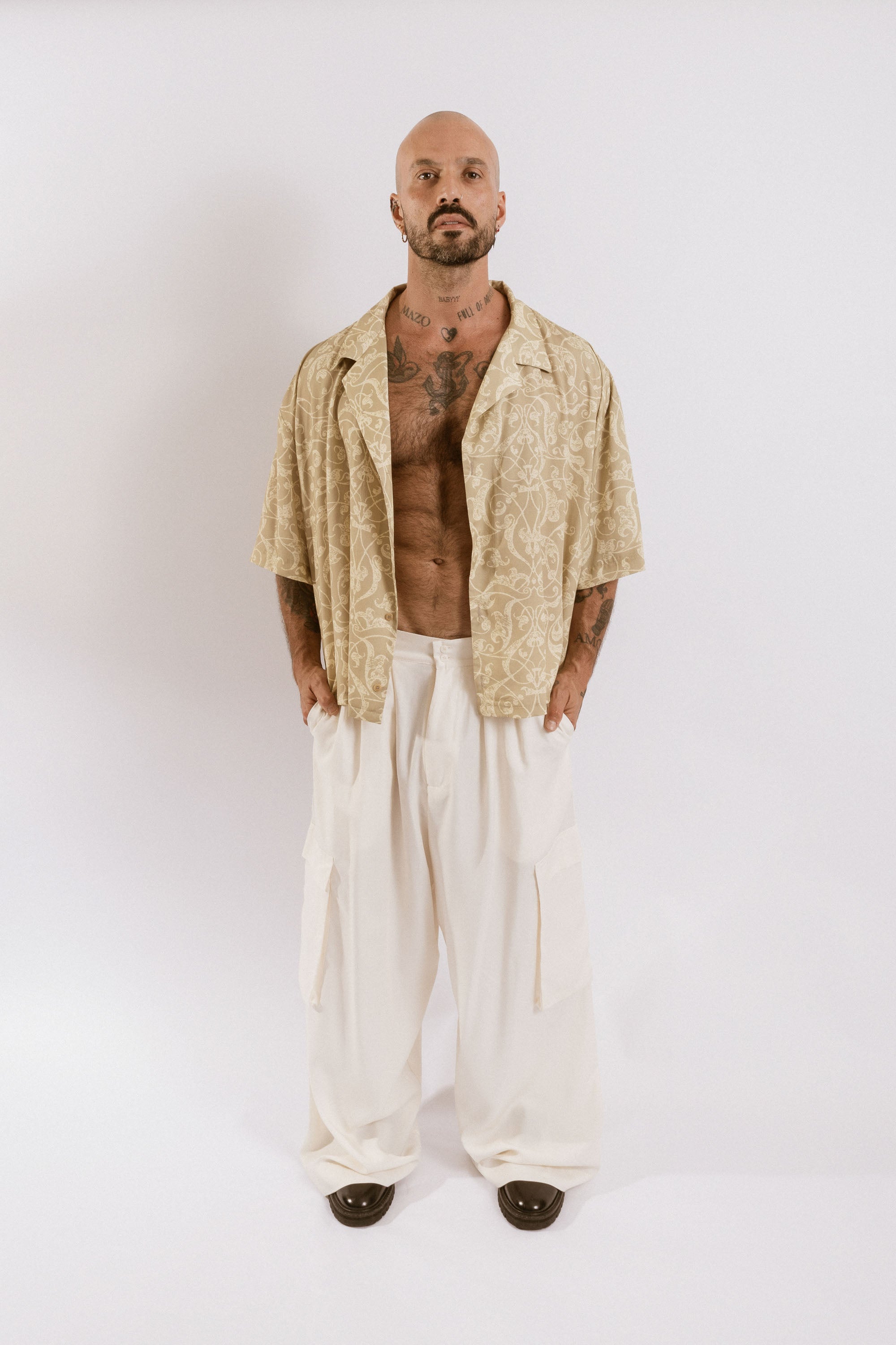 Artemisia Camp Collar Shirt - Light Arabesque