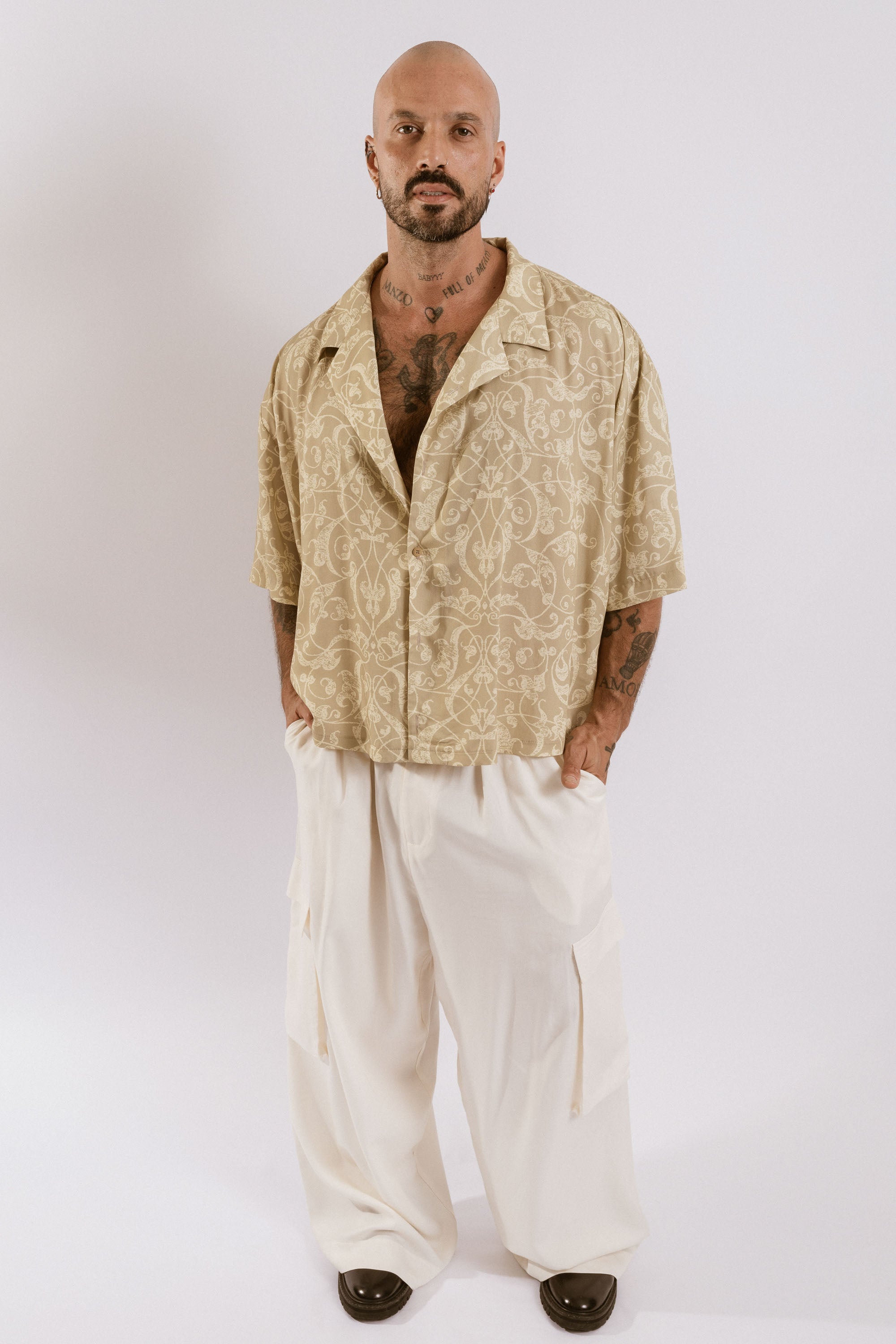 Artemisia Camp Collar Shirt - Light Arabesque