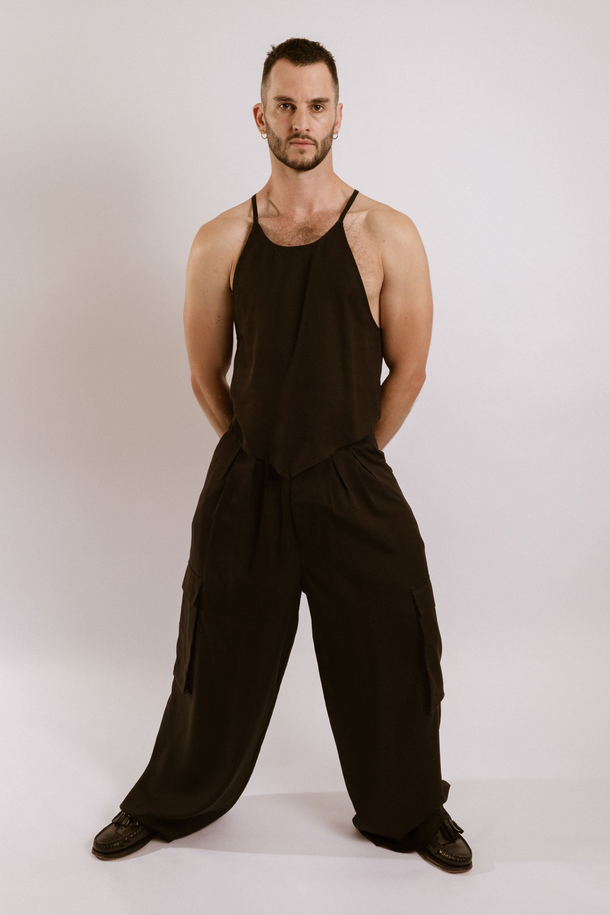 Amaranth Wide Leg Pants - Black