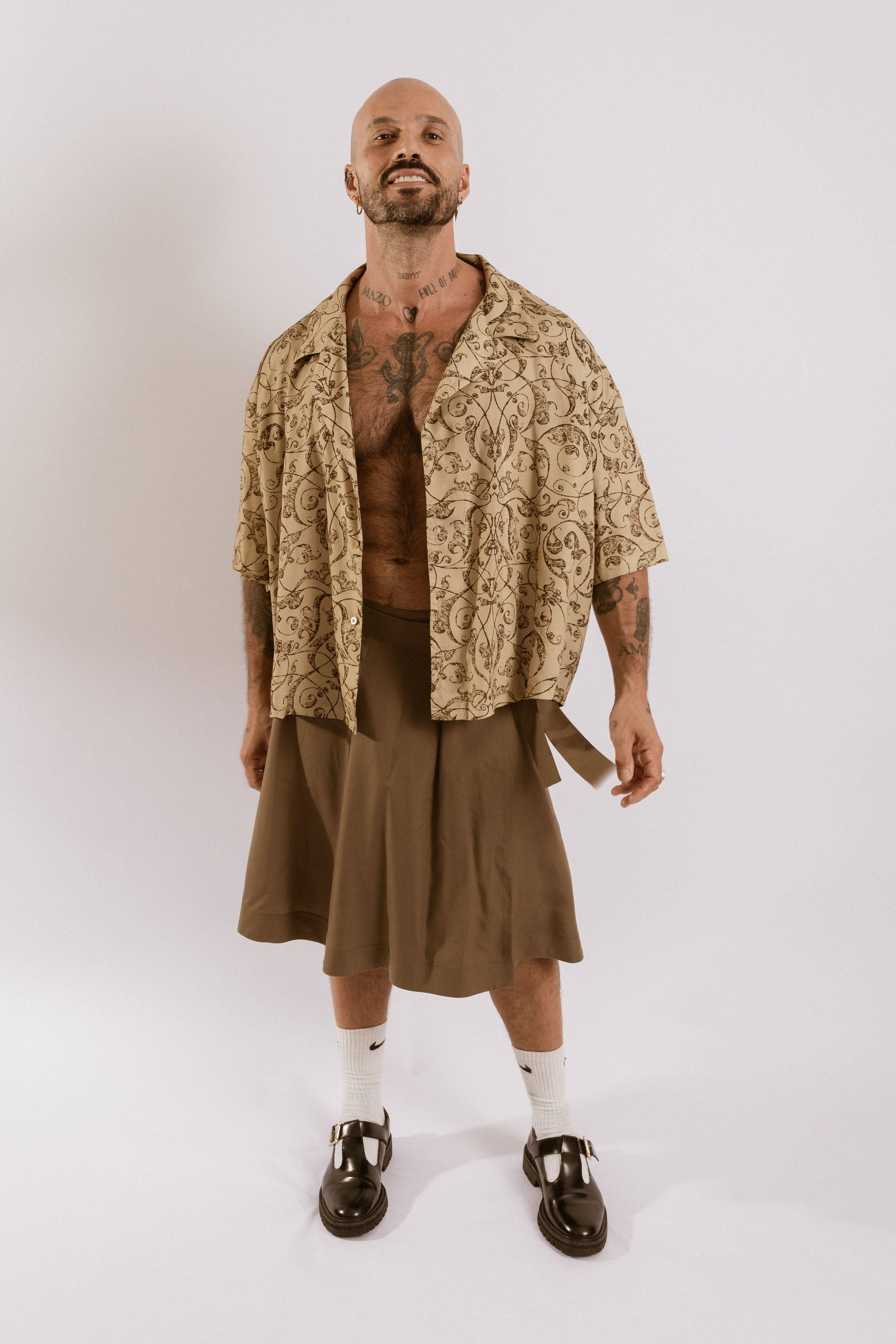 Artemisia Camp Collar Shirt - Dark Arabesque