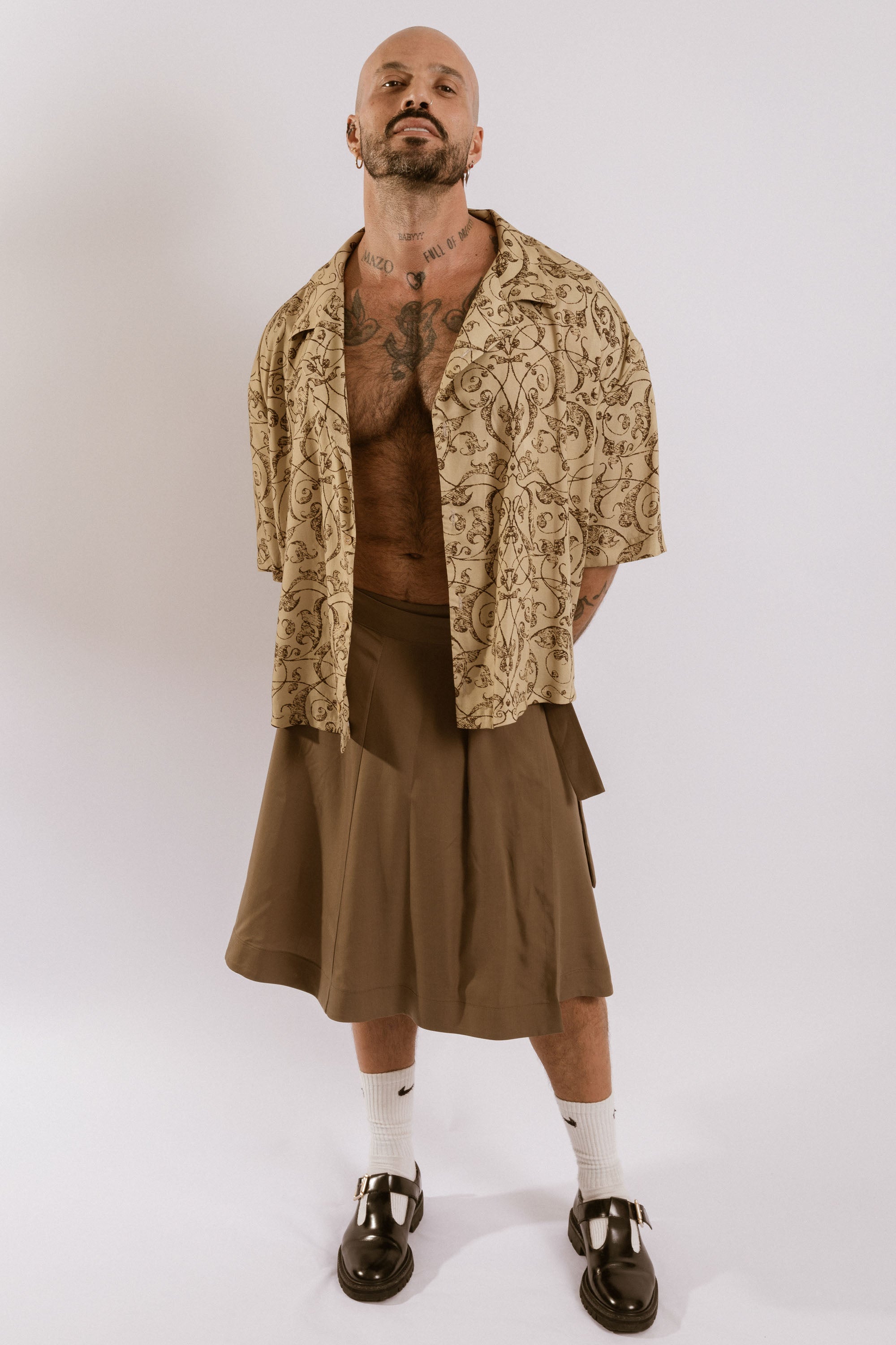 Artemisia Camp Collar Shirt - Dark Arabesque