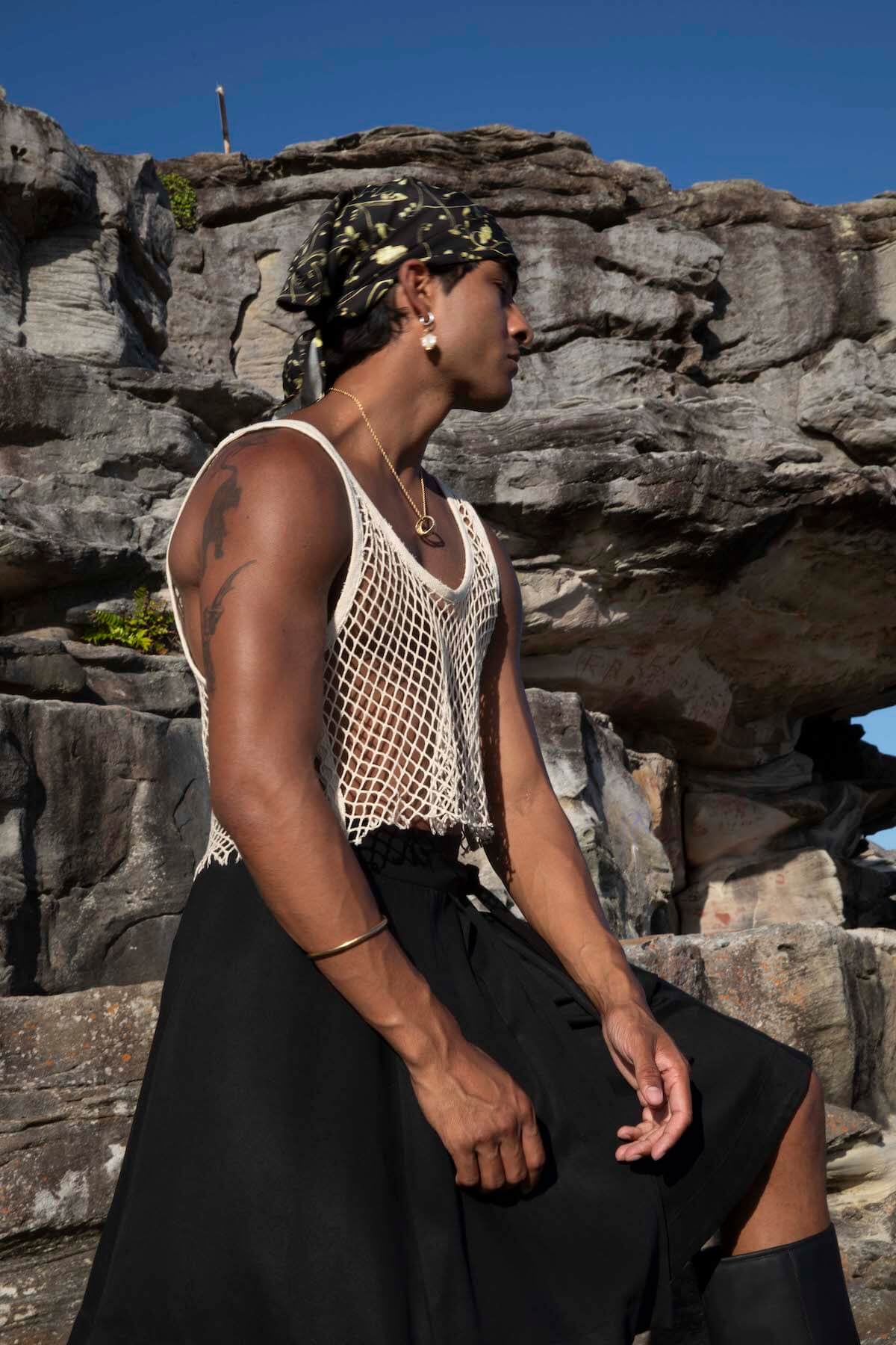Mesh Crop (Recycled Cotton) - The Glade