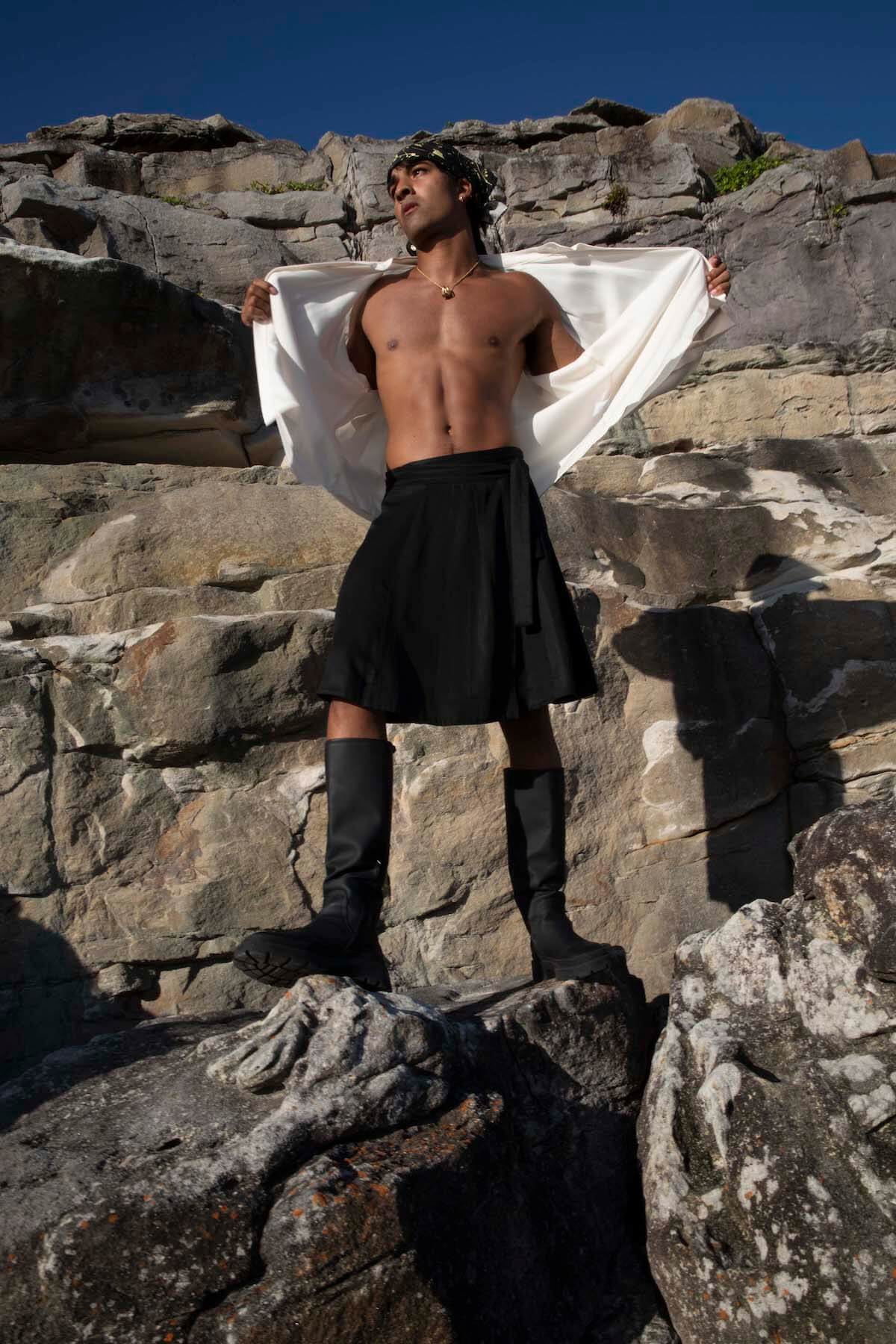 Wrap Skirt in Eucalyptus - The Glade